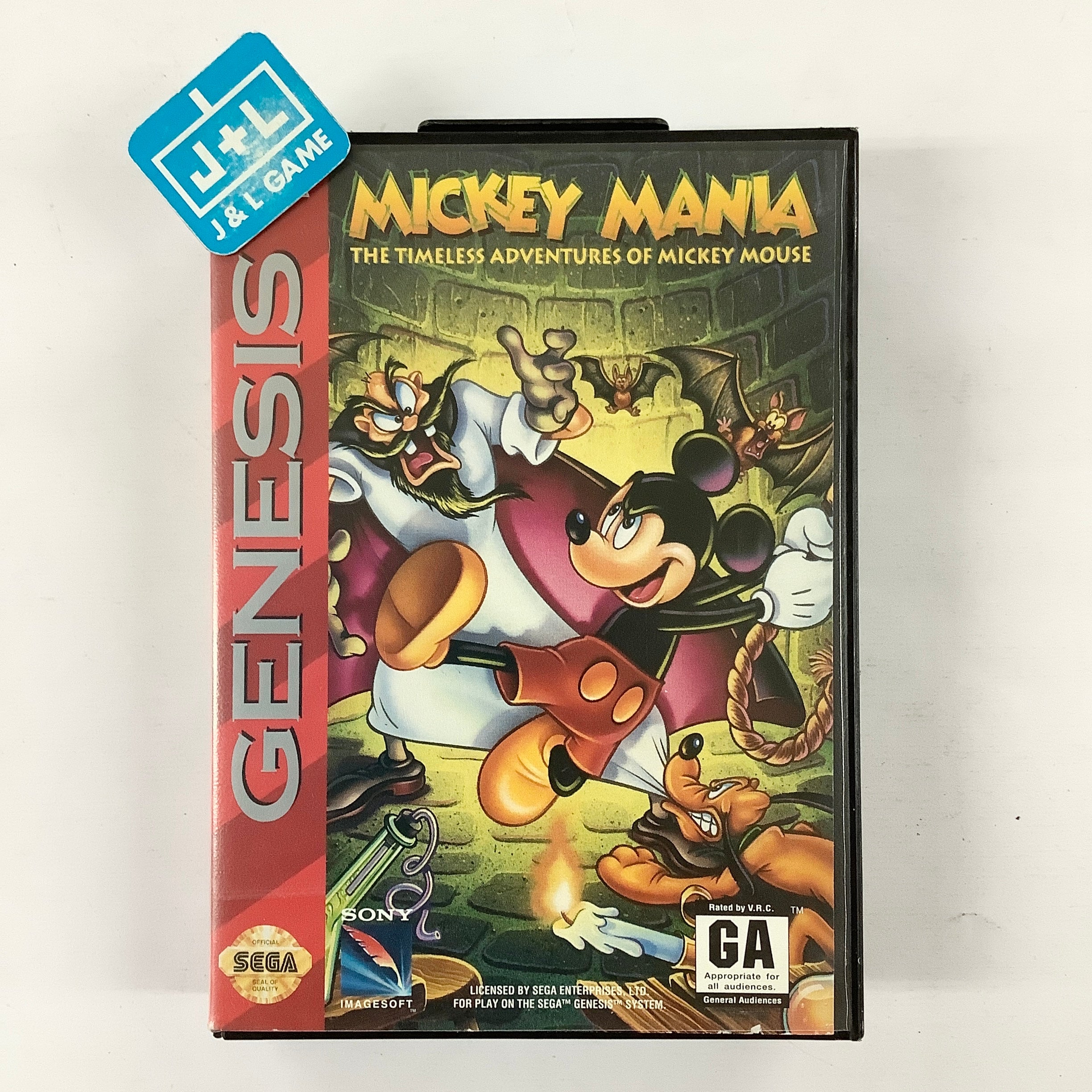 Mickey Mania: The Timeless Adventures of Mickey Mouse - (SG) SEGA Genesis [Pre-Owned] Video Games Sony Imagesoft   