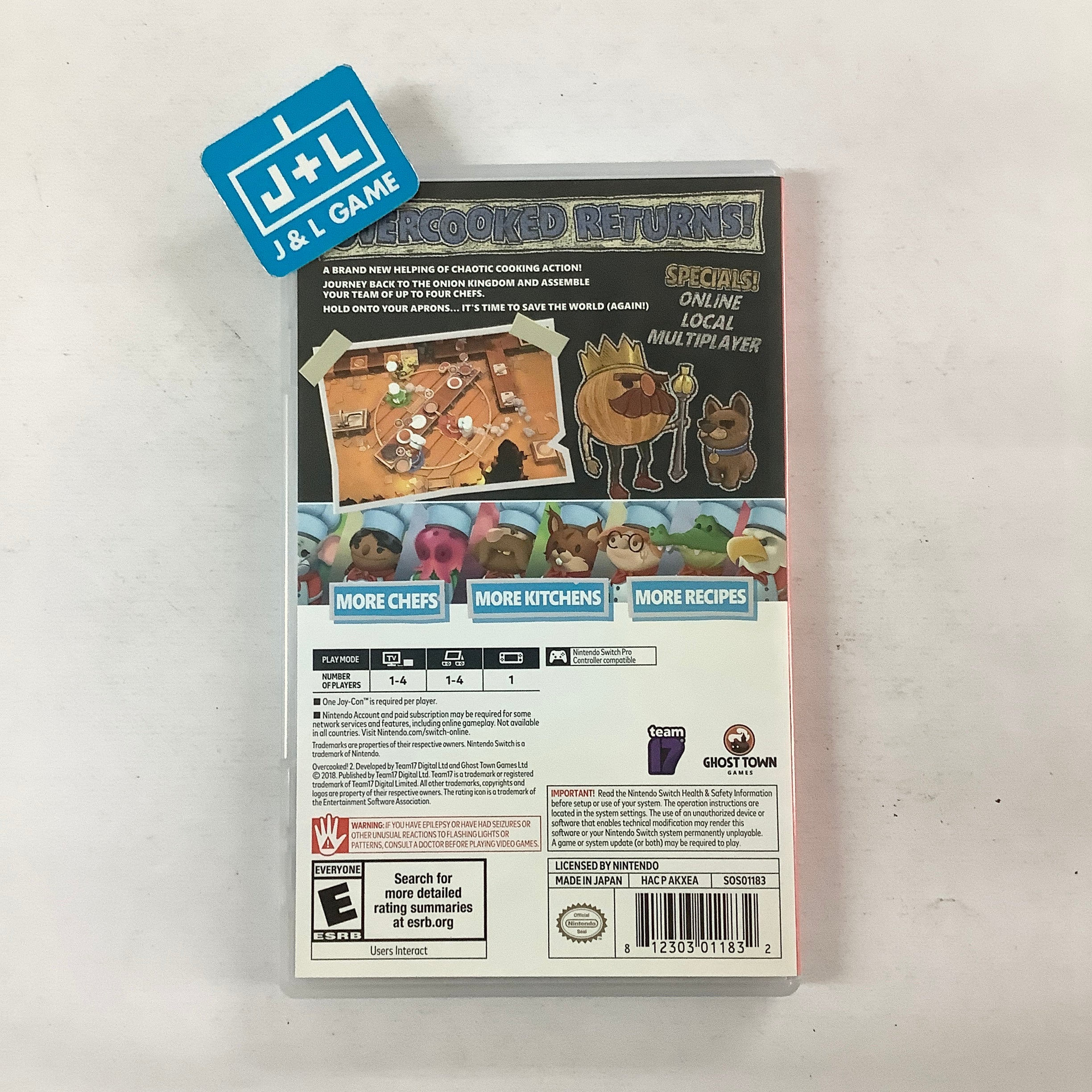 Overcooked! 2 - (NSW) Nintendo Switch [Pre-Owned] Video Games Team 17   