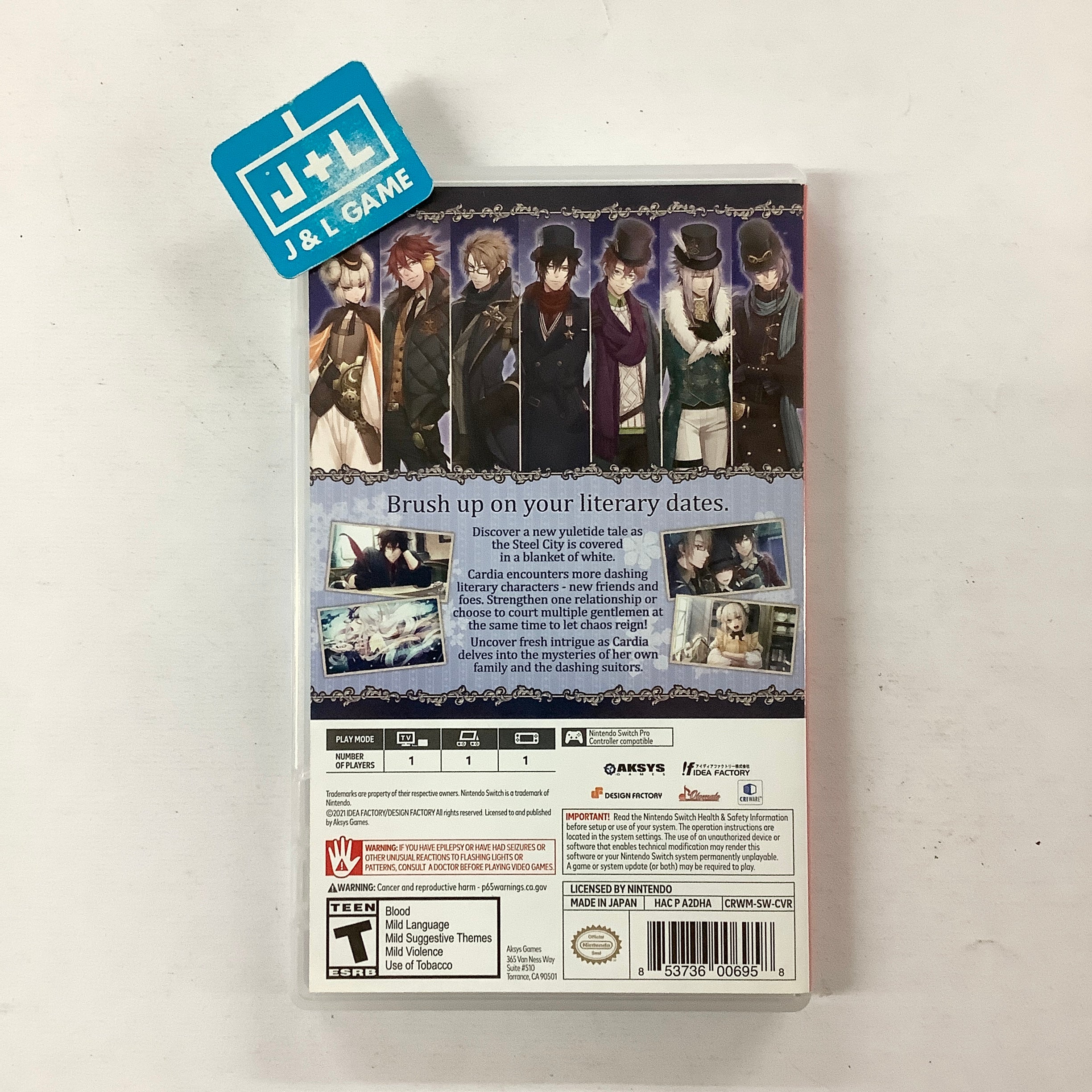 Code: Realize ~Wintertide Miracles~ - (NSW) Nintendo Switch [UNBOXING] Video Games Aksys   