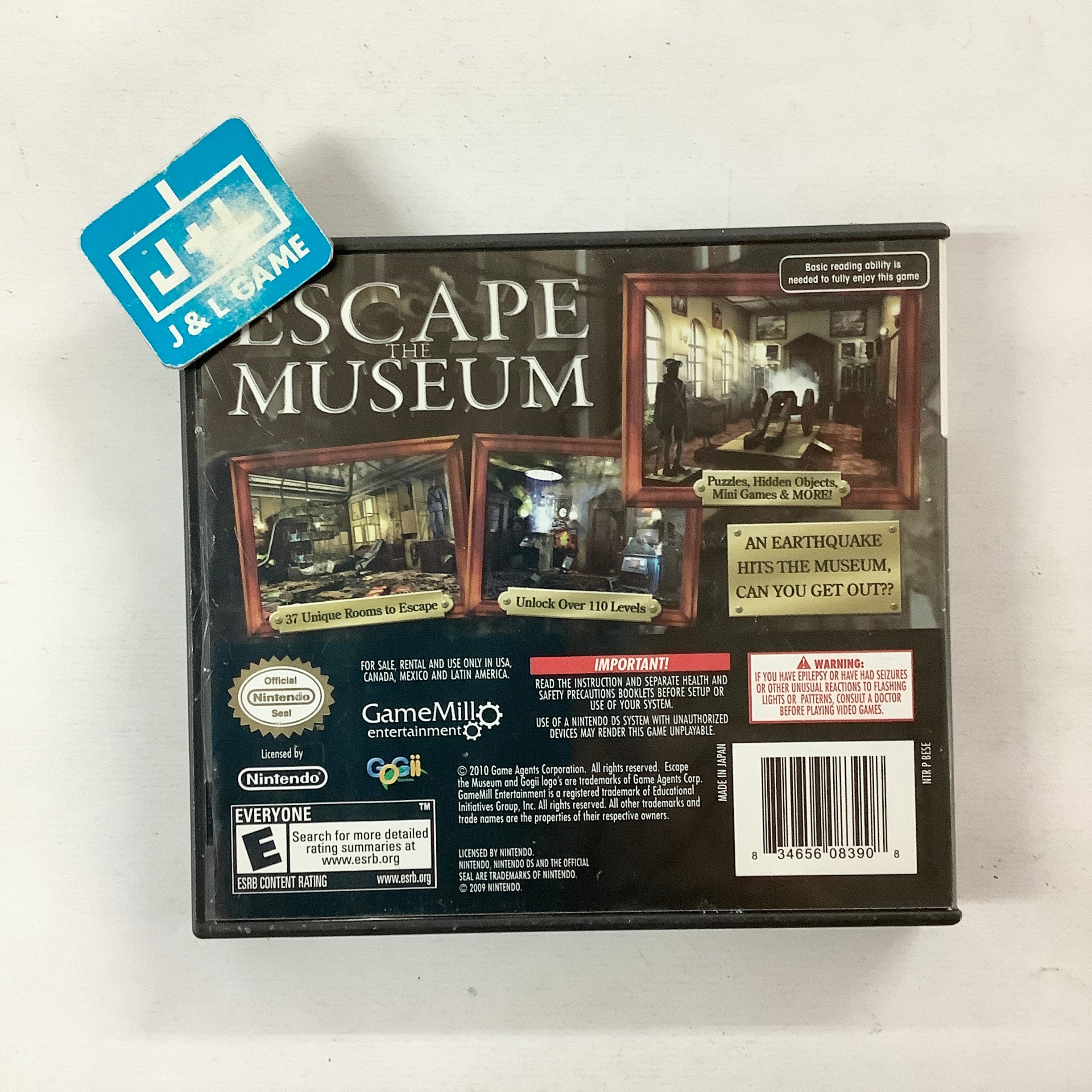 Escape the Museum - (NDS) Nintendo DS [Pre-Owned] Video Games GameMill Publishing   