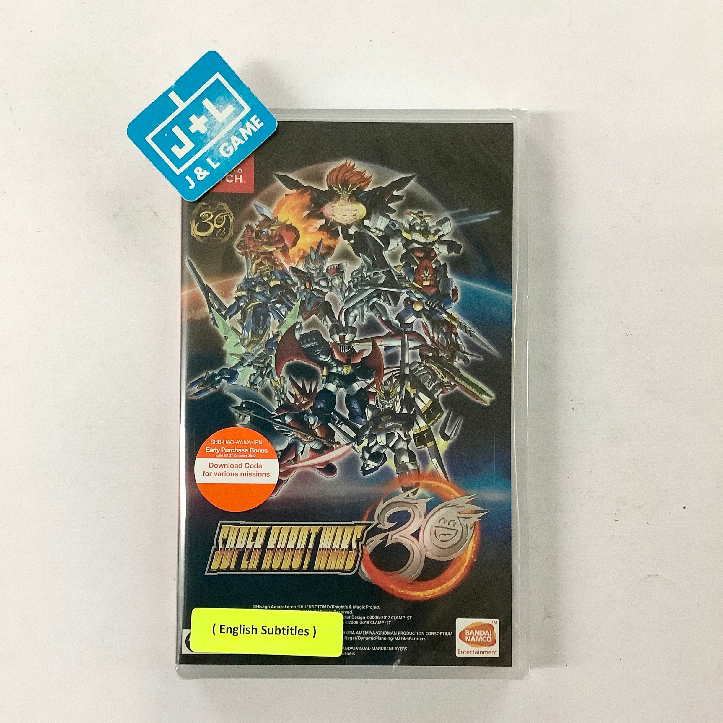 Super Robot Wars 30 - (NSW) Nintendo Switch (Asia Import) Video Games Bandai Namco Games   