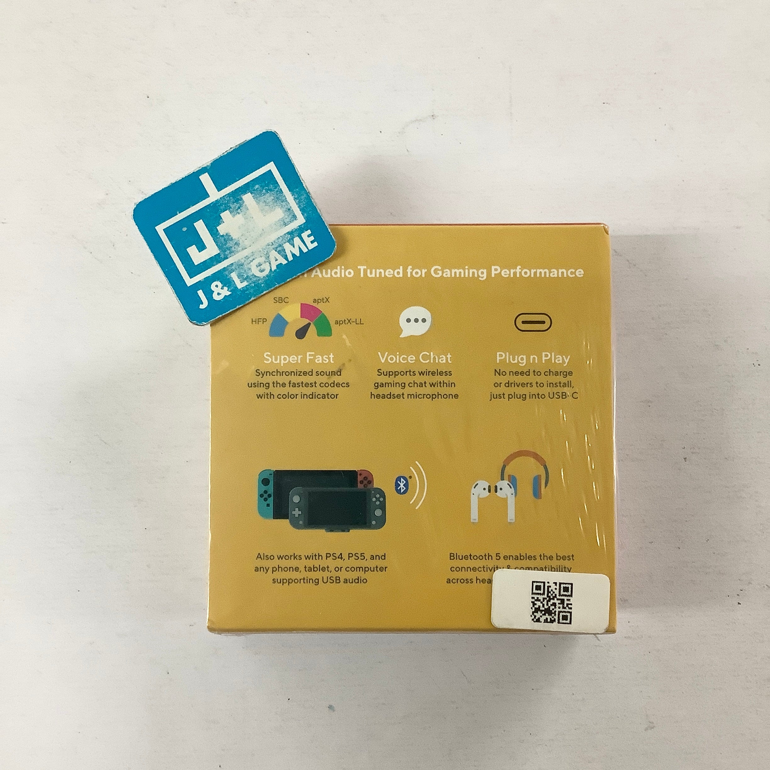 GENKI Audio Lite Bluetooth 5.0 Adapter (Yellow)  - (NSW) Nintendo Switch Accessories Human Things   