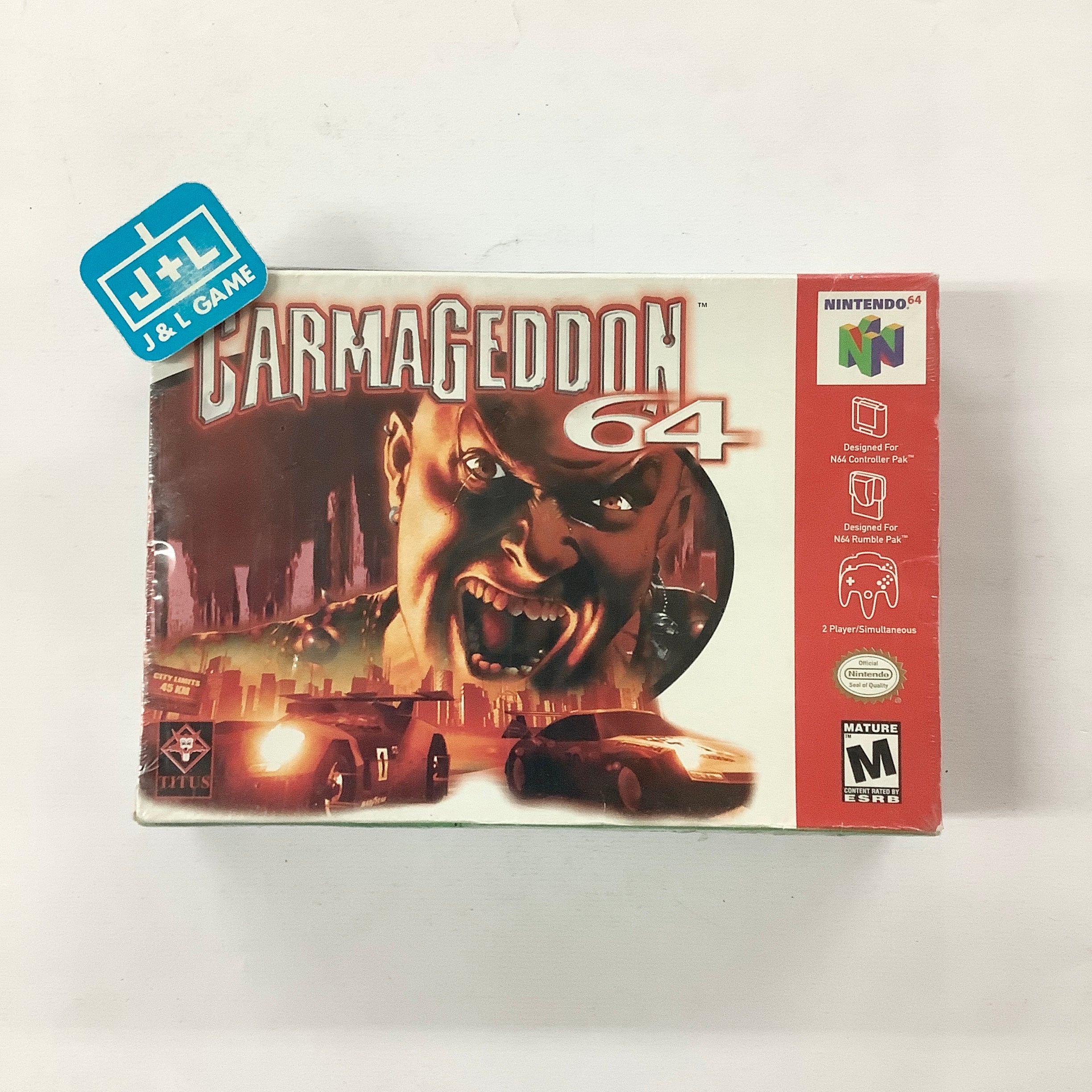 Carmageddon 64 - (N64) Nintendo 64 Video Games Titus Software   