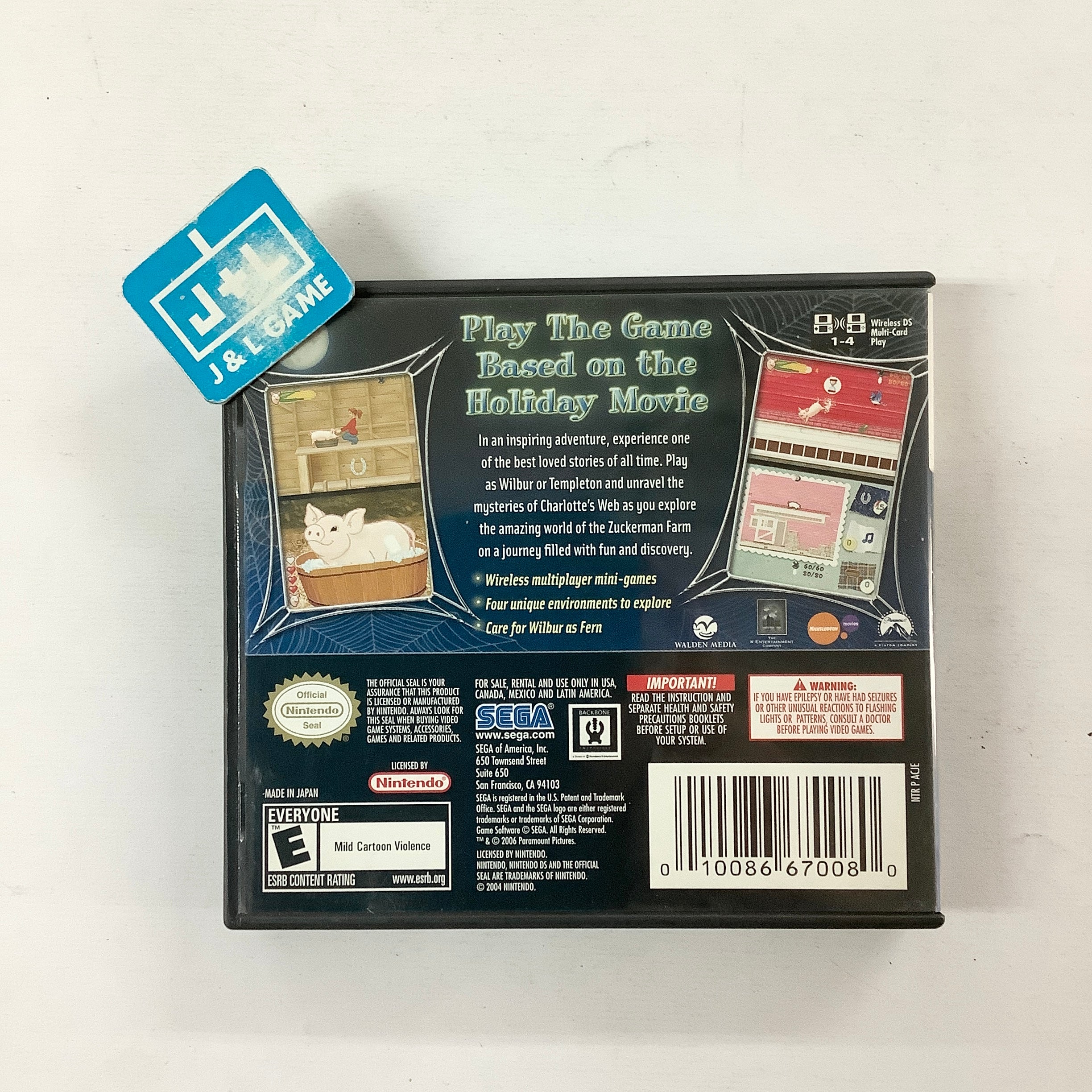 Charlotte's Web - (NDS) Nintendo DS [Pre-Owned] Video Games Sega   