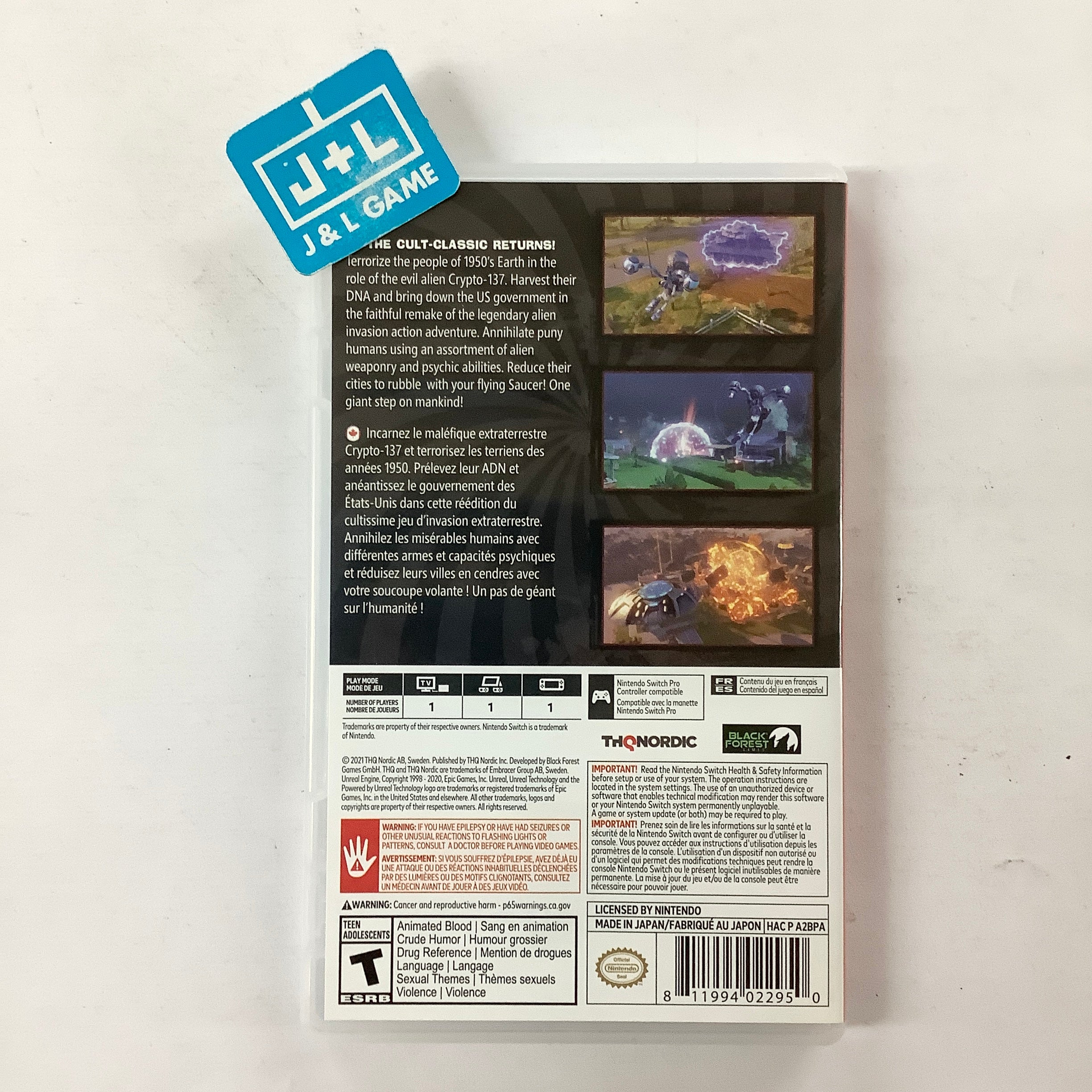 Destroy All Humans! - (NSW) Nintendo Switch [Pre-Owned] Video Games THQ Nordic   