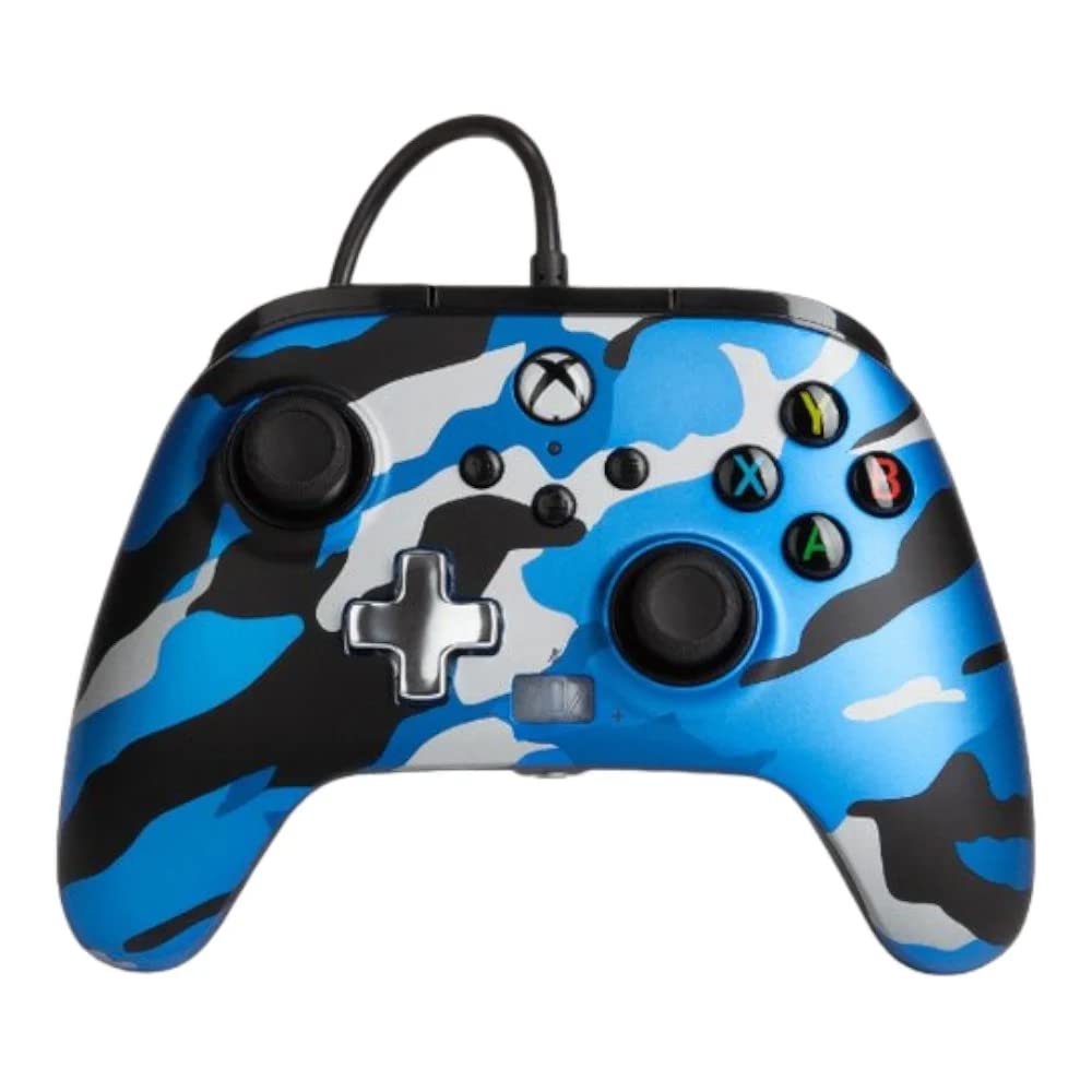 PowerA Enhanced Wired Controller (Blue Camo) - (XSX) Xbox Series X Accessories PowerA   