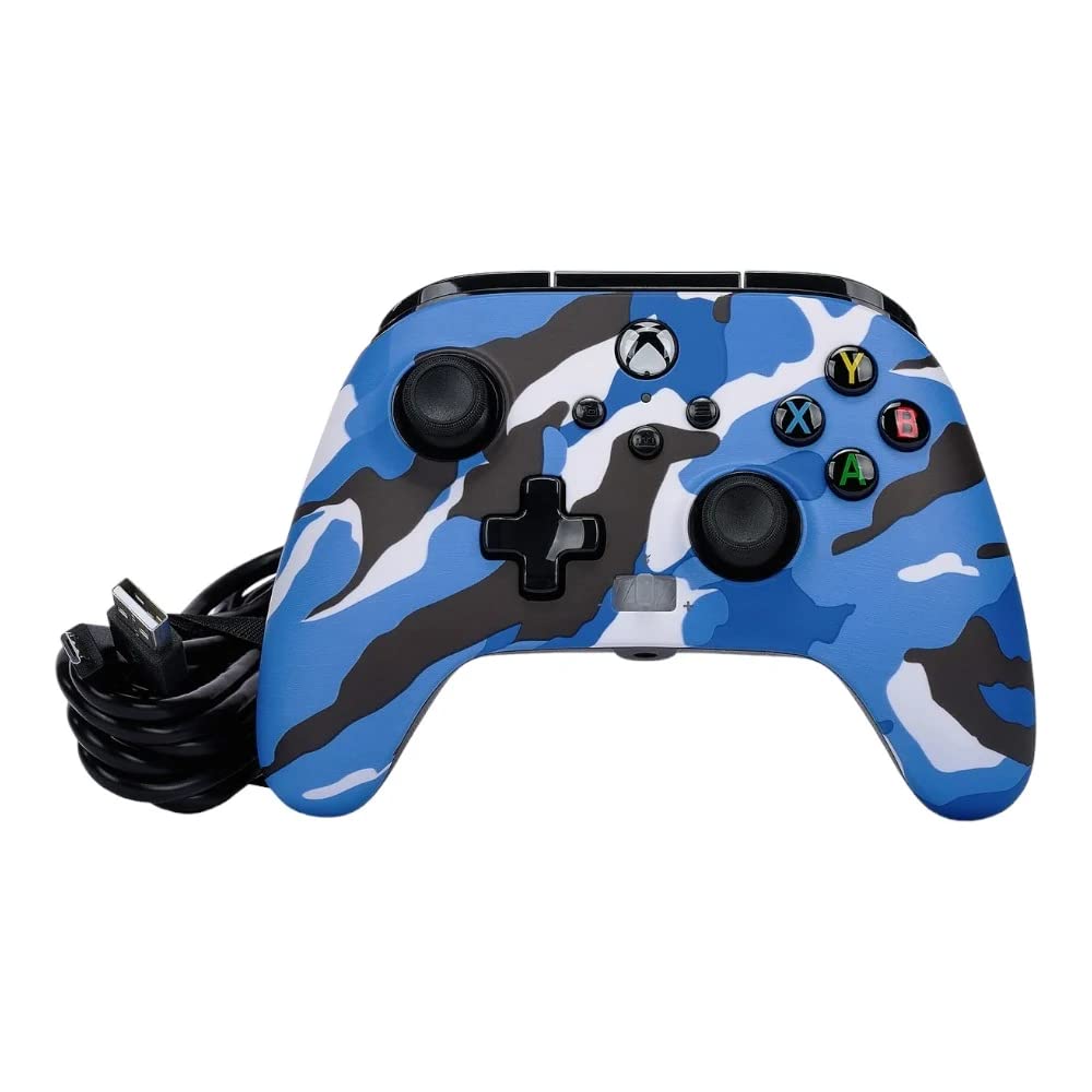 PowerA Enhanced Wired Controller (Blue Camo) - (XSX) Xbox Series X Accessories PowerA   