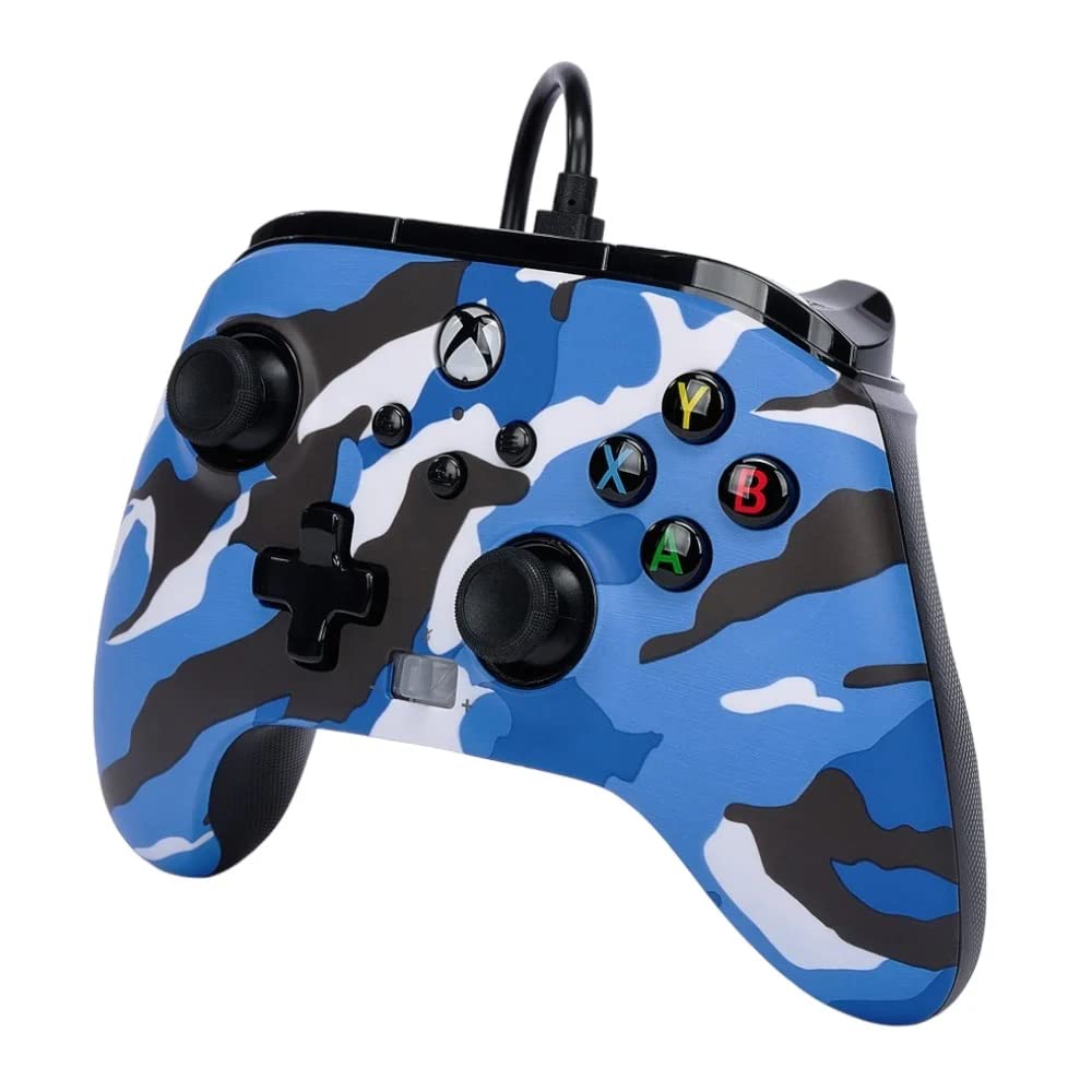 PowerA Enhanced Wired Controller (Blue Camo) - (XSX) Xbox Series X Accessories PowerA   