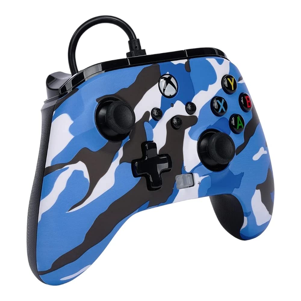 PowerA Enhanced Wired Controller (Blue Camo) - (XSX) Xbox Series X Accessories PowerA   