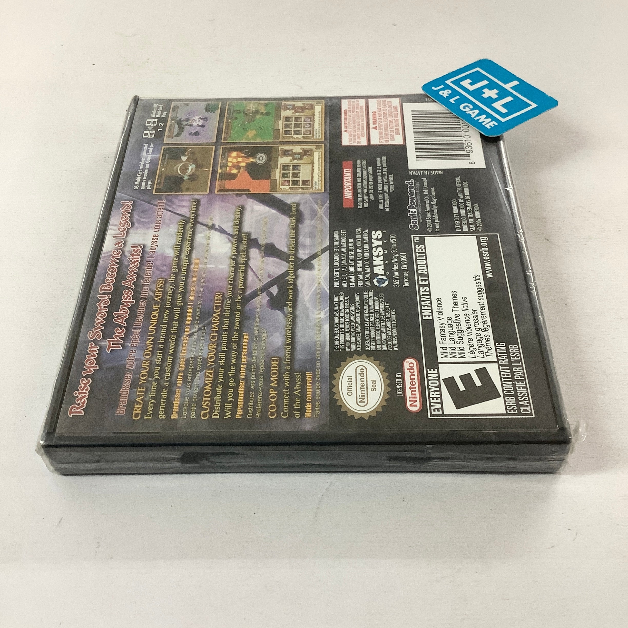 From the Abyss - (NDS) Nintendo DS Video Games Aksys Games   