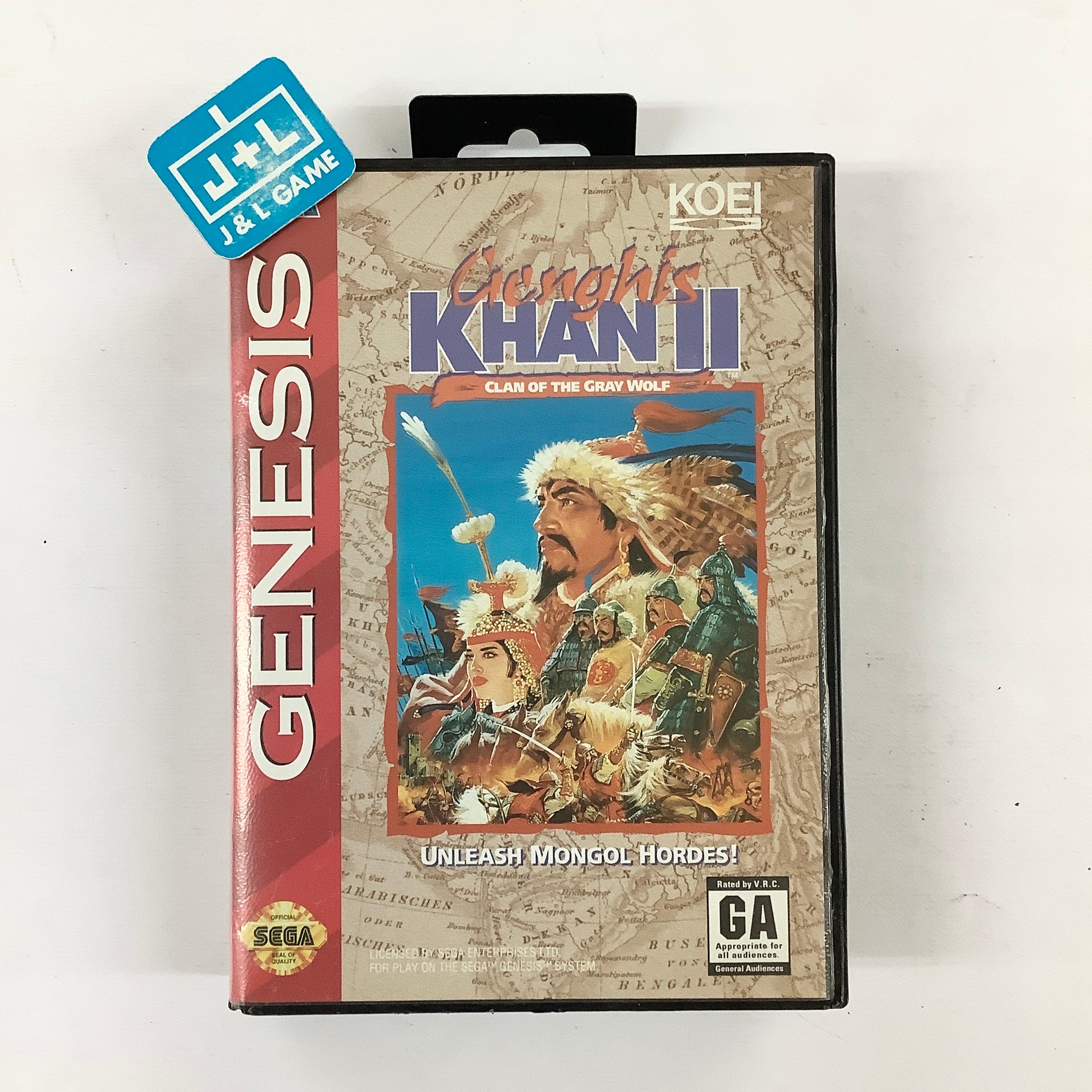 Genghis Khan II: Clan of the Gray Wolf - (SG) SEGA Genesis [Pre-Owned] Video Games Sega   