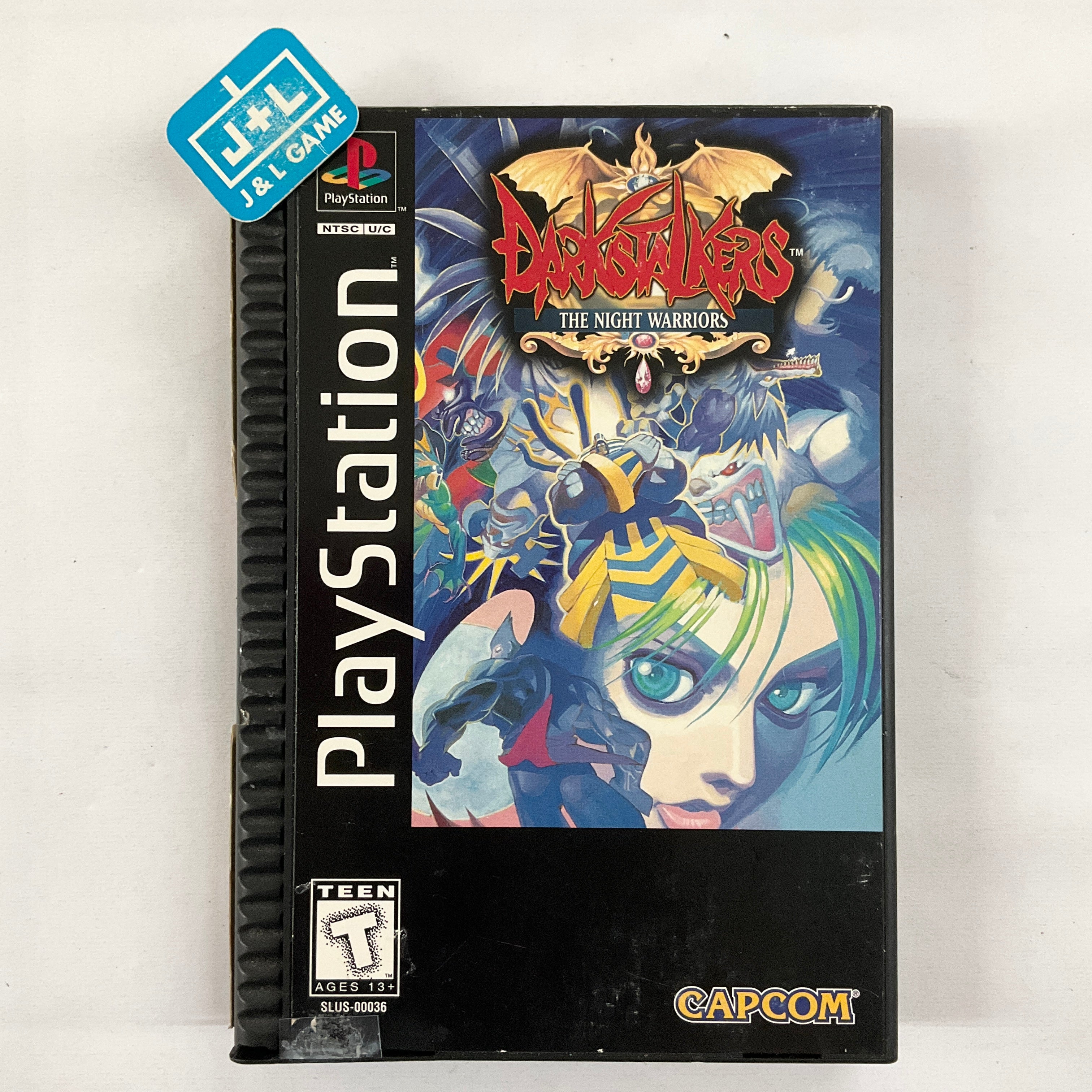 Darkstalkers: The Night Warriors (Long Box) - PlayStation 1 [Pre-Owned] Video Games Capcom   