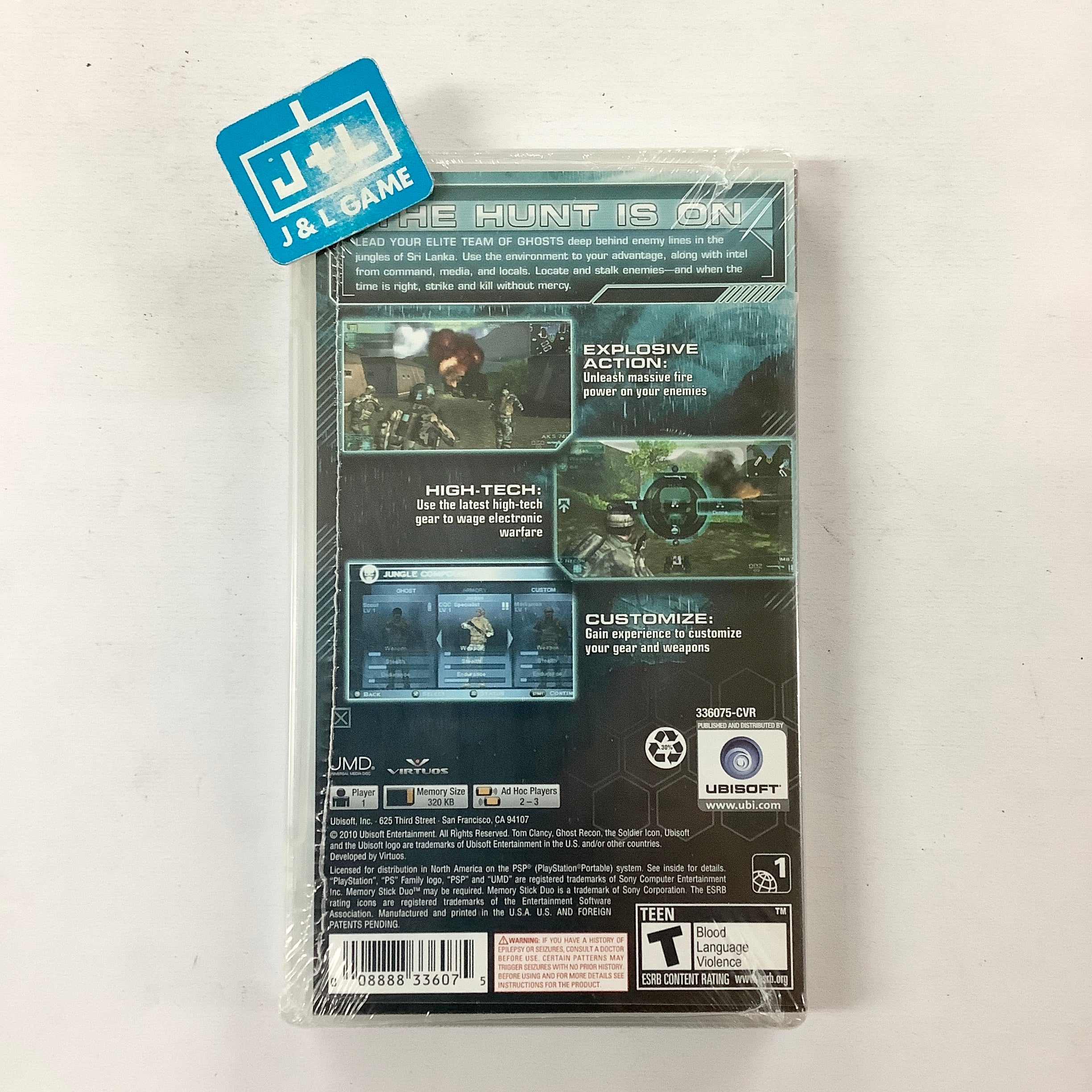 Tom Clancy's Ghost Recon Predator - Sony PSP Video Games Ubisoft   