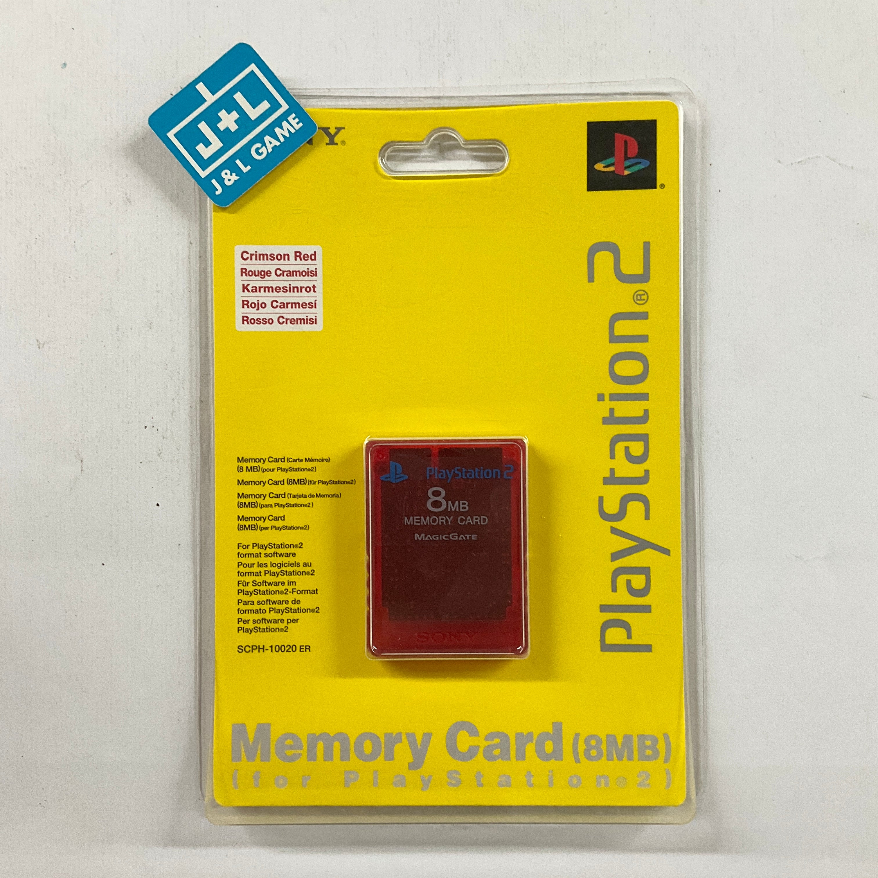 SONY PlayStation 2 Official Memory Card [Crimson Red] - (PS2) PlayStation 2 Accessories Sony   