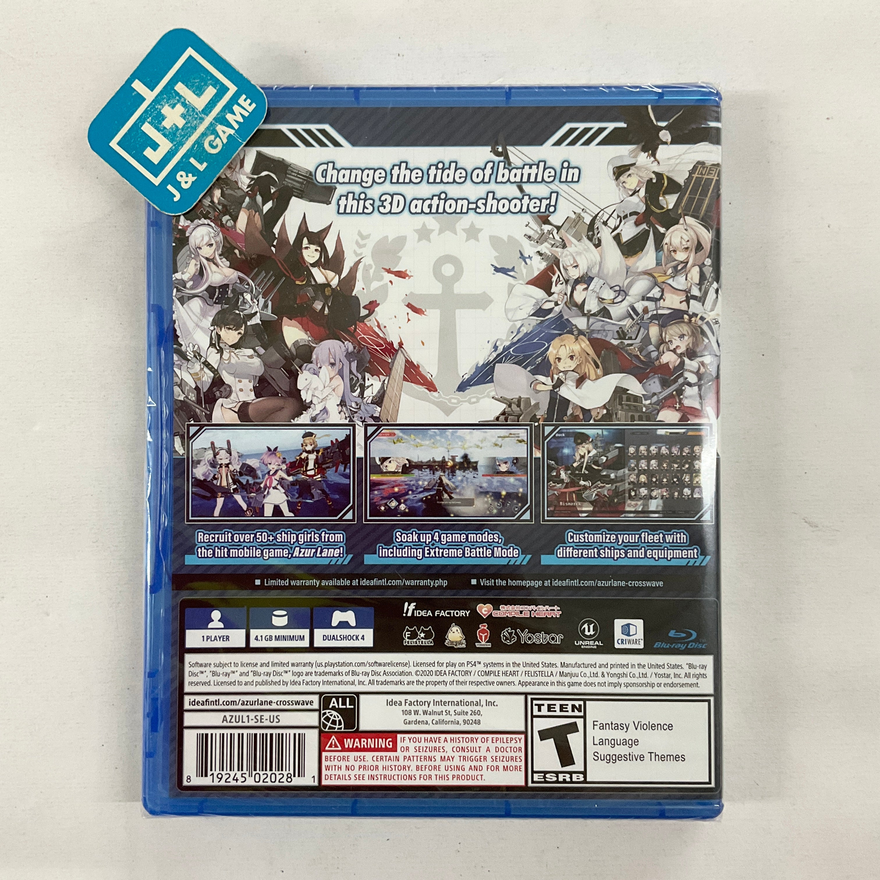 Azur Lane: Crosswave - (PS4) PlayStation 4 Video Games Idea Factory International   