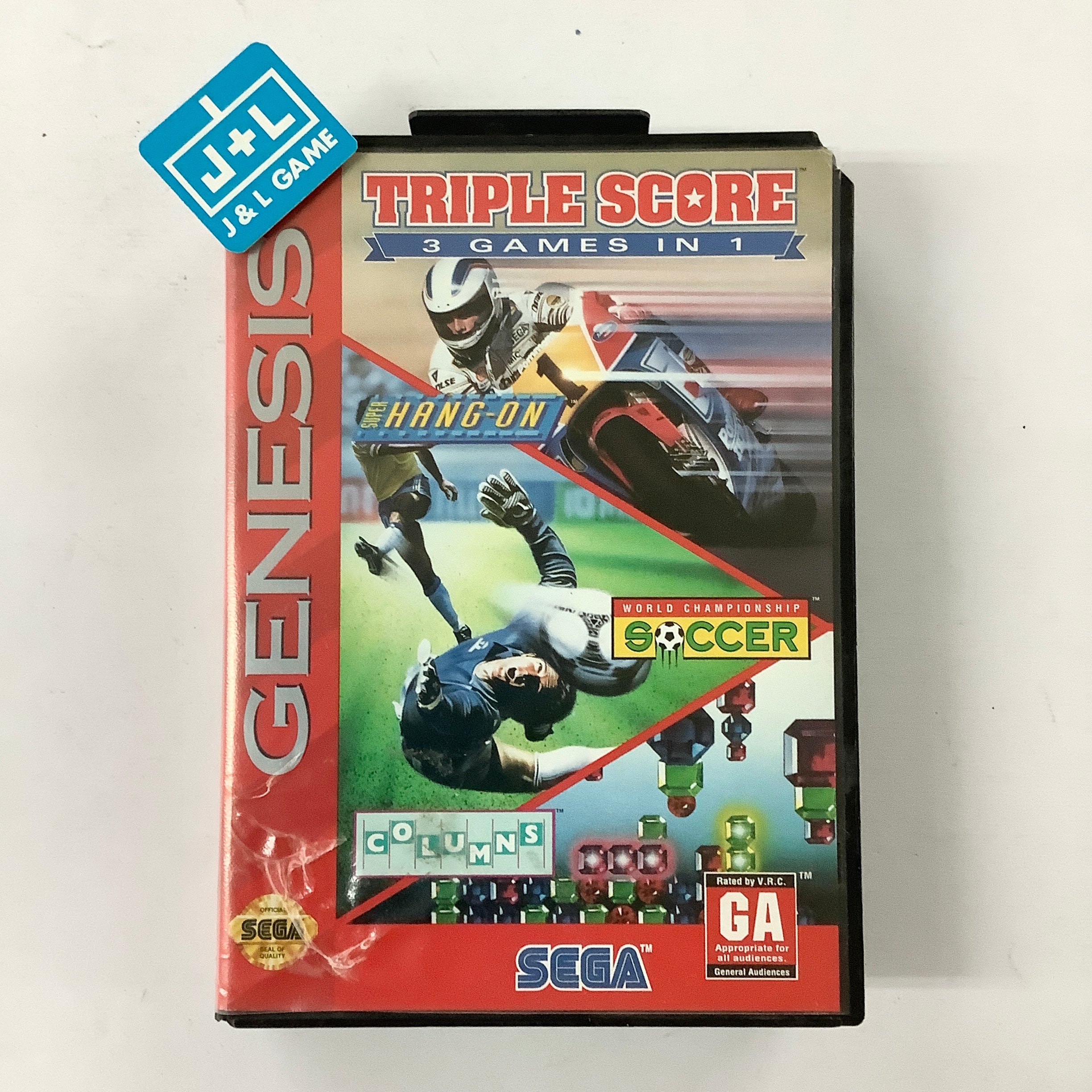 Triple Score: 3 Games in 1 - (SG) SEGA Genesis [Pre-Owned] Video Games Sega   