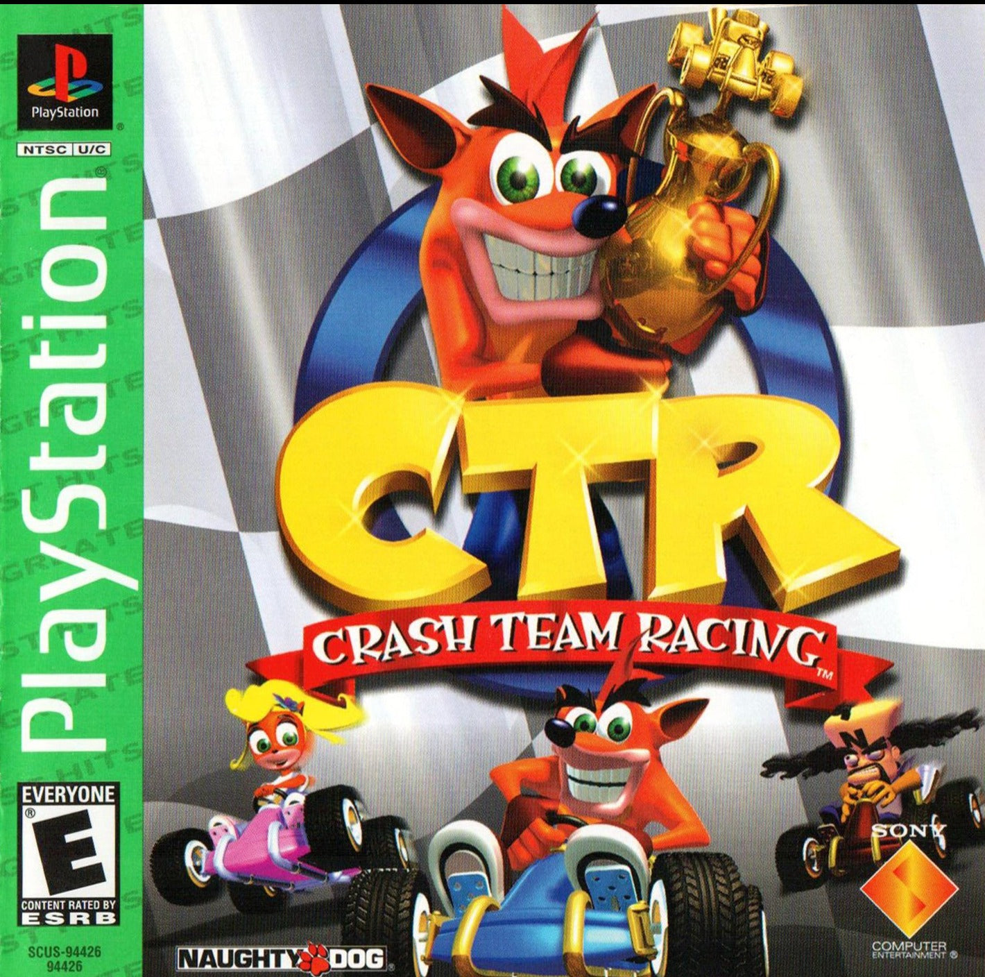 CTR Crash Team Racing (Greatest Hits) - (PS1) PlayStation 1 Video Games SCEA   