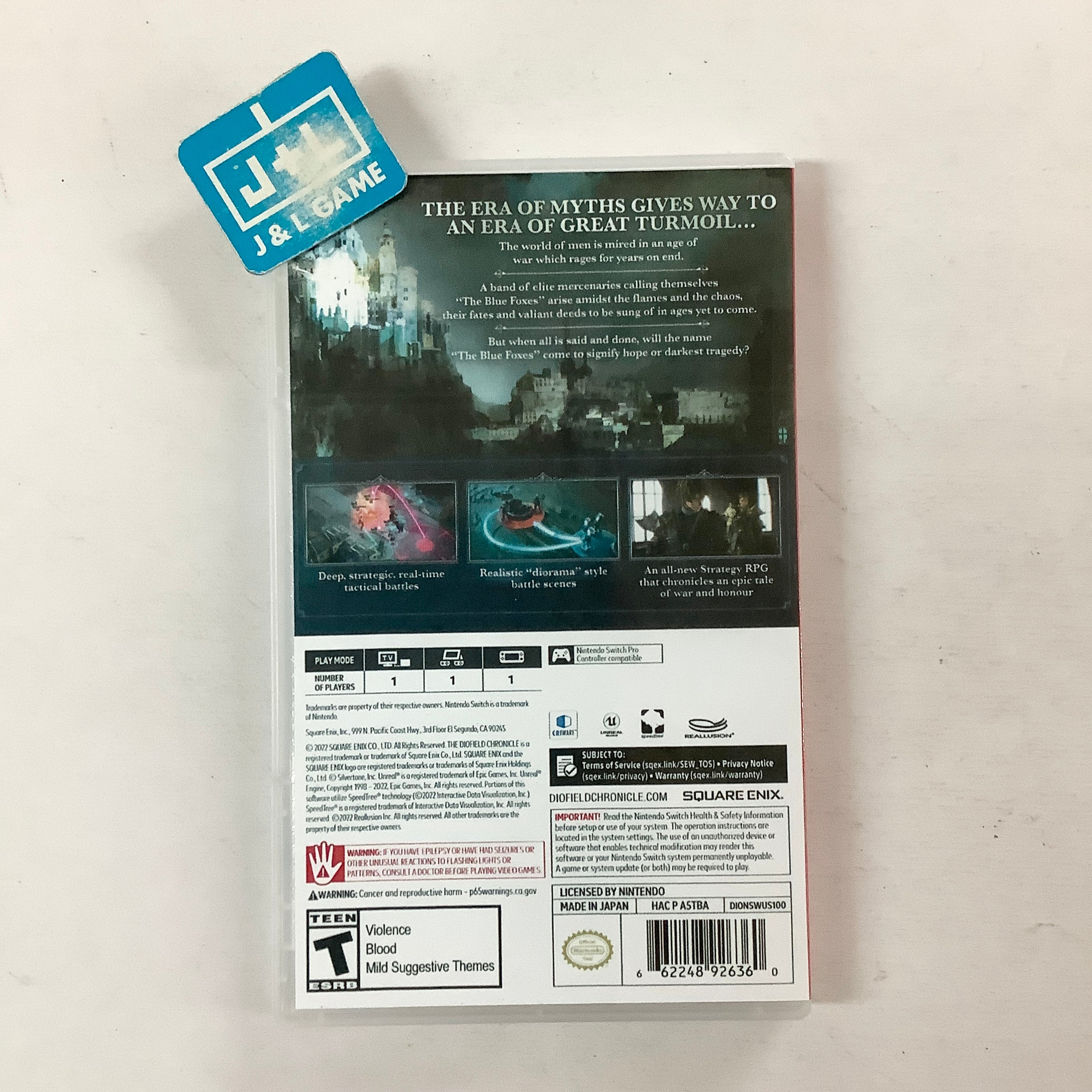 The Diofield Chronicle - (NSW) Nintendo Switch [Pre-Owned] Video Games Square Enix   