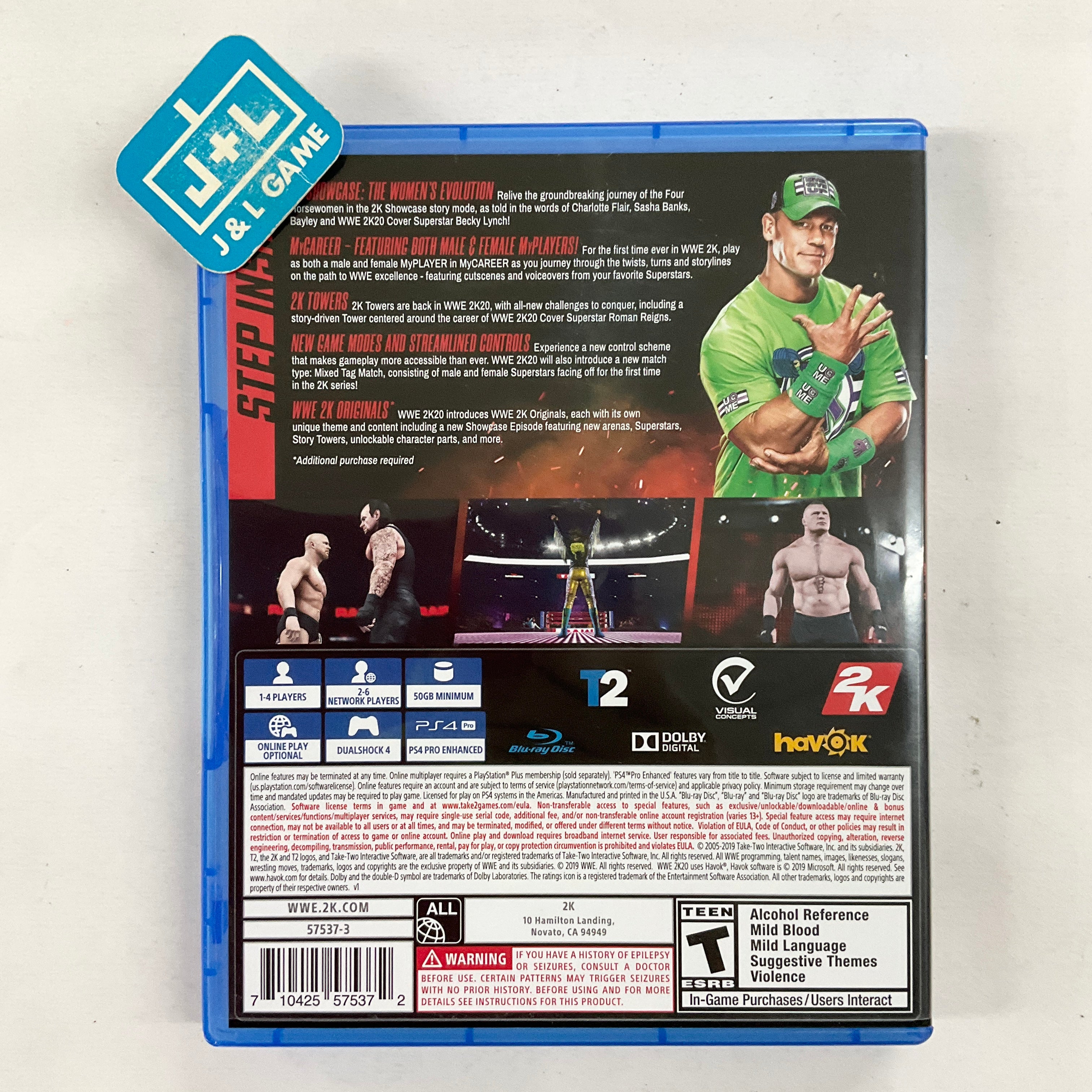 WWE 2K20 - (PS4) PlayStation 4 [Pre-Owned] Video Games 2K   