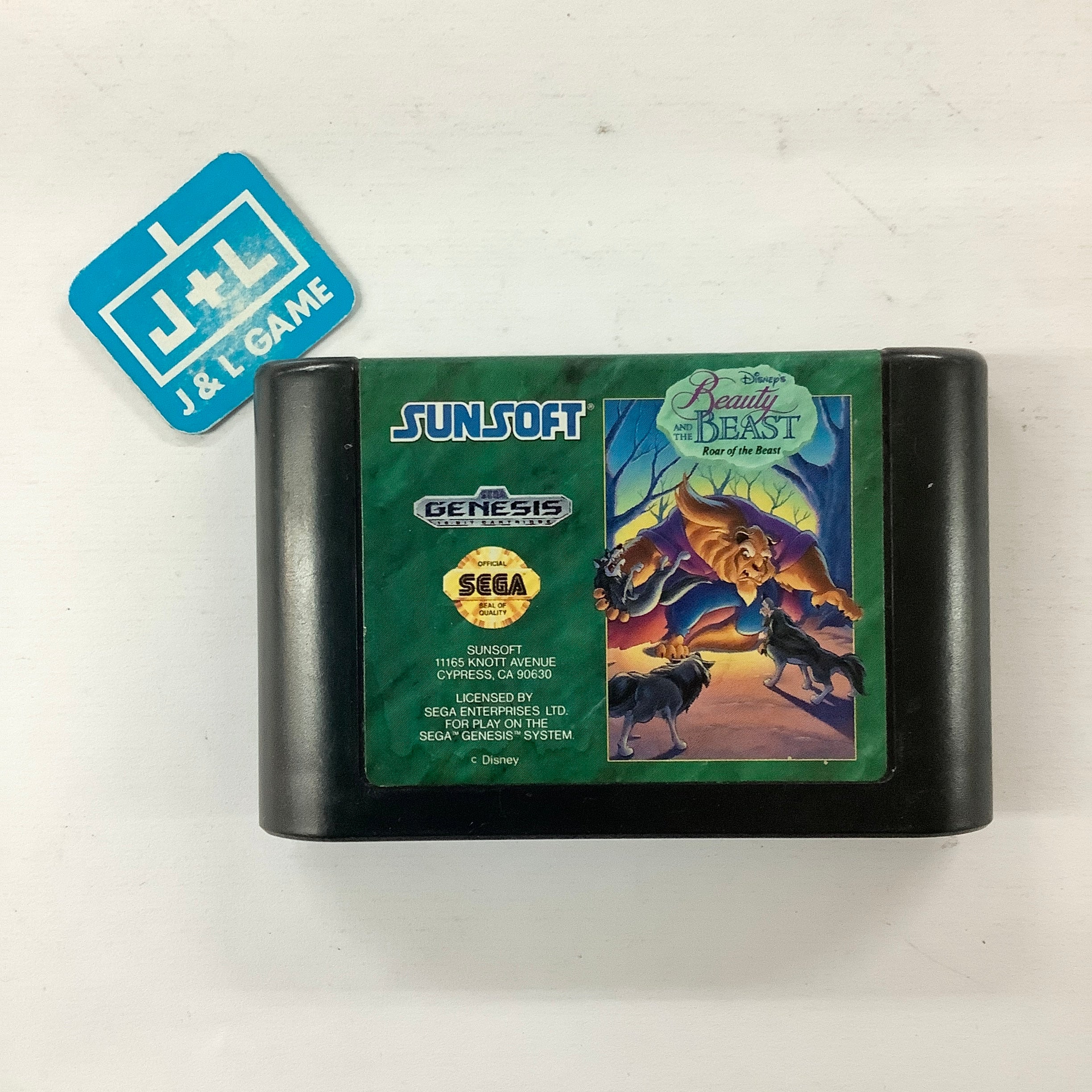 Disney's Beauty and the Beast: Roar of the Beast - (SG) SEGA Genesis  [Pre-Owned] Video Games SunSoft   