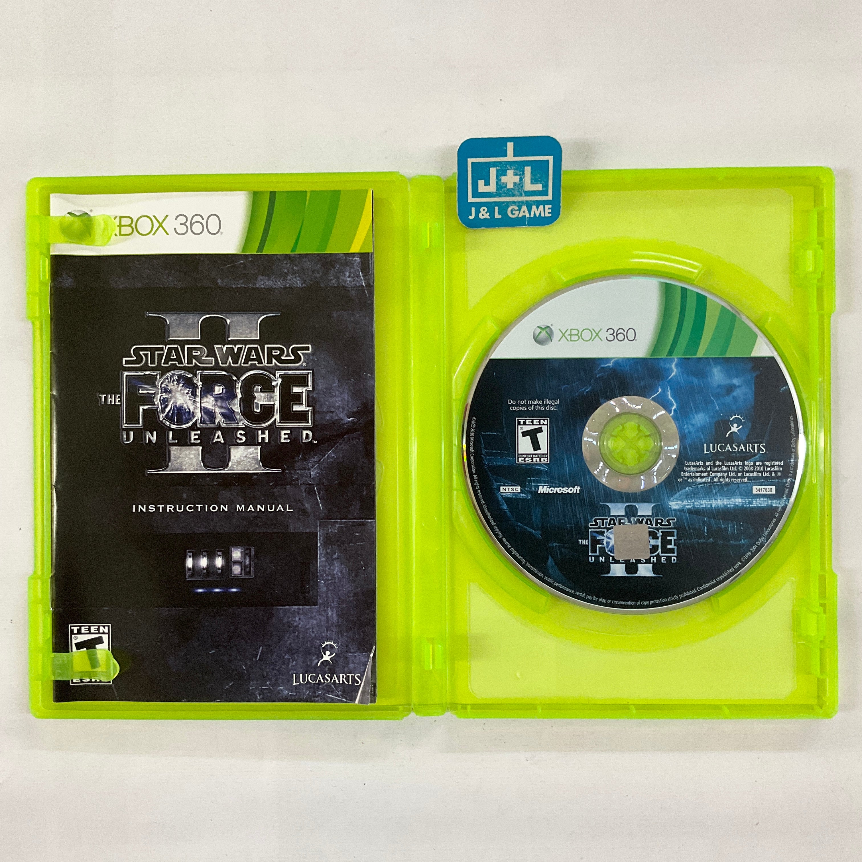 Star Wars: The Force Unleashed II (with Mini-Hint Guide) - Xbox 360 [Pre-Owned] Video Games LucasArts   