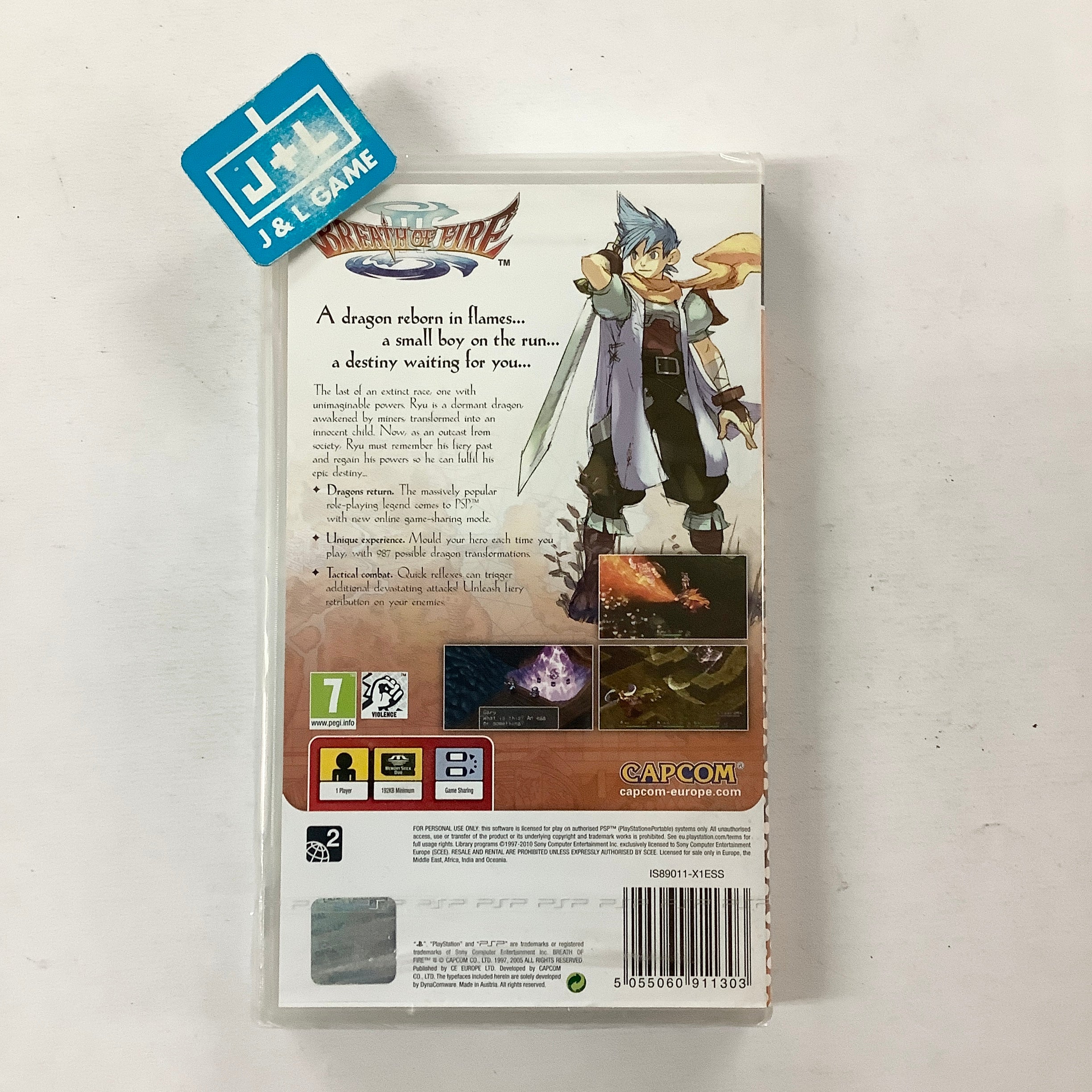 Breath of Fire III (PSP Essentials) - Sony PSP (European Import) Video Games Capcom   