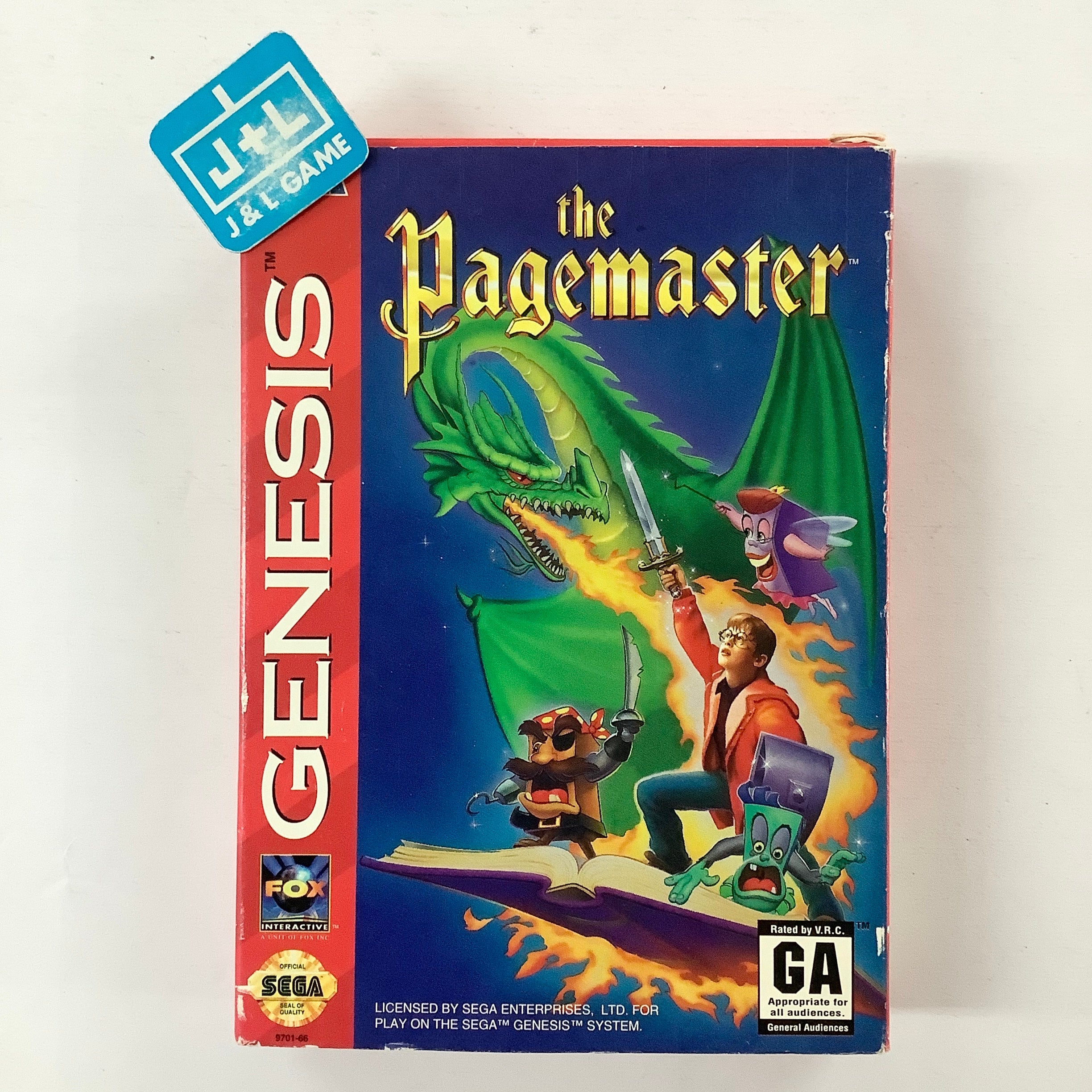 The Pagemaster - (SG) SEGA Genesis [Pre-Owned] Video Games Fox Interactive   