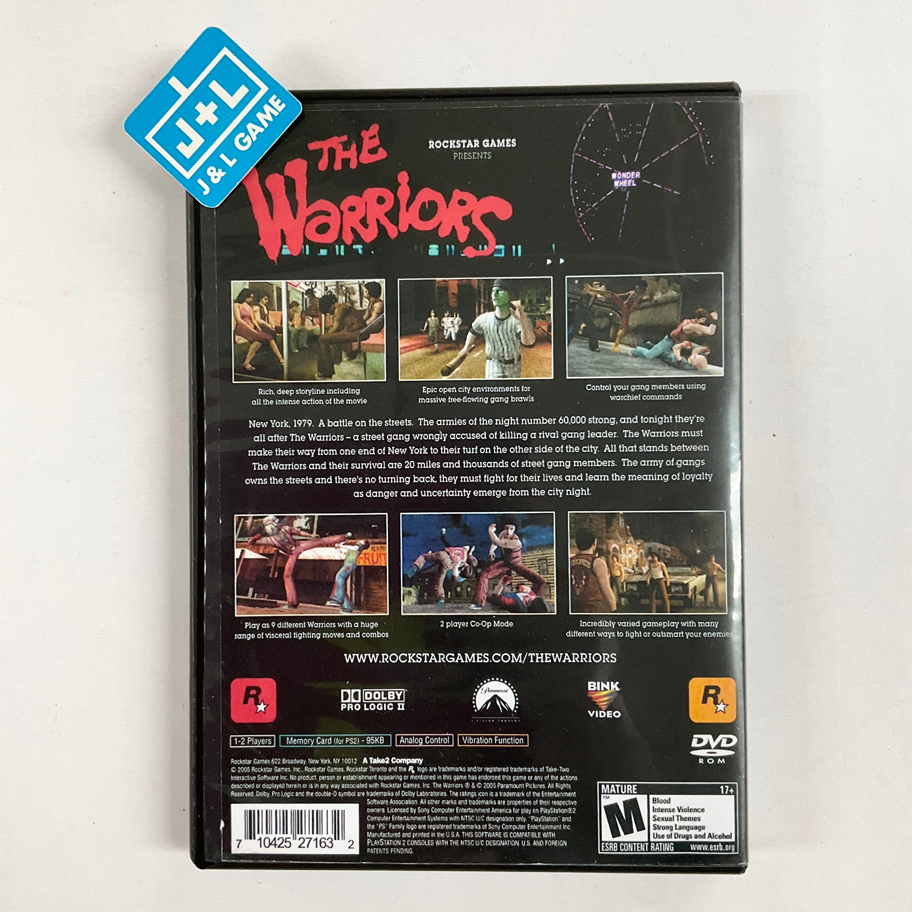 The Warriors - (PS2) PlayStation 2 [Pre-Owned] Video Games Rockstar Games   