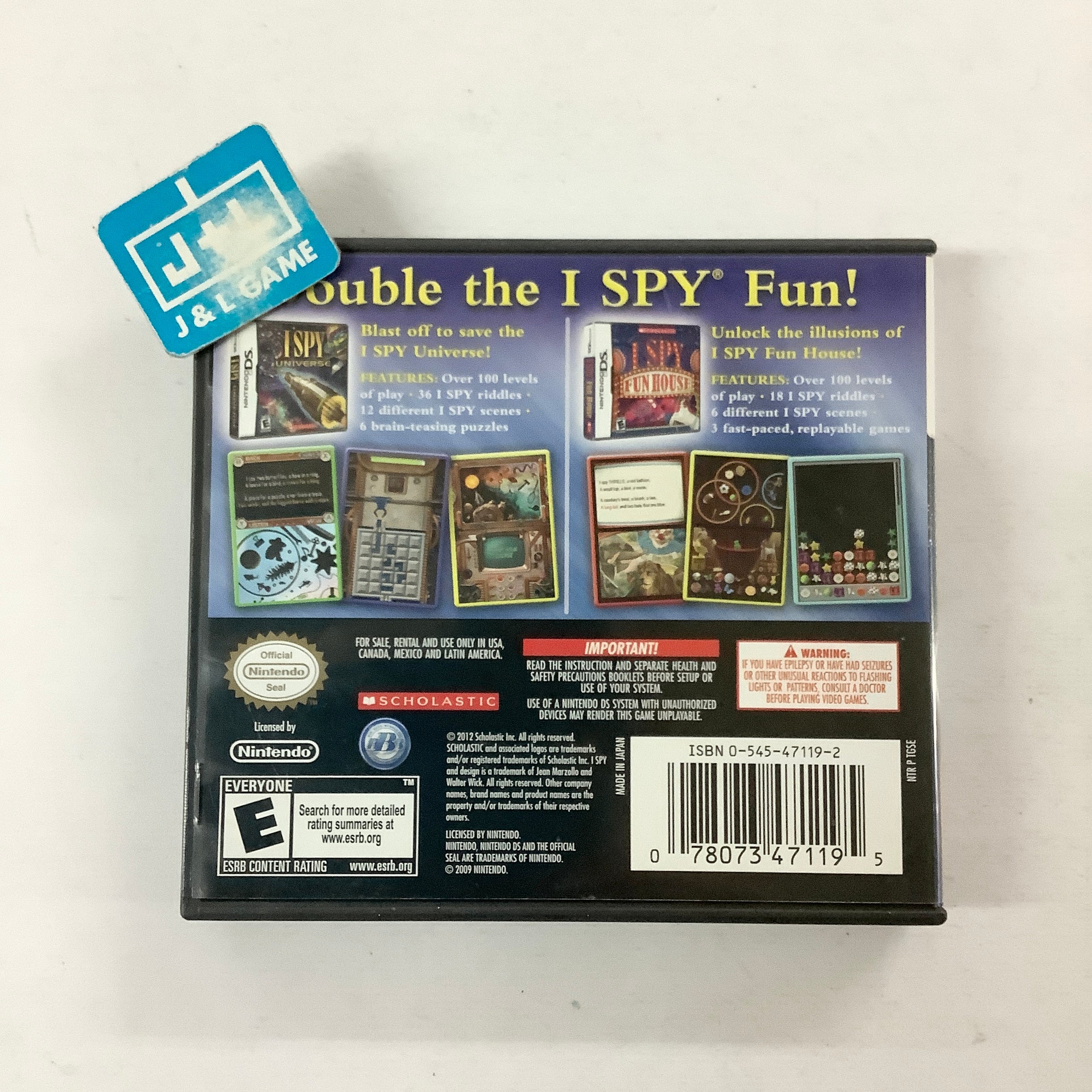 I Spy: Game Pack - I Spy Universe / I Spy Fun House - (NDS) Nintendo DS [Pre-Owned] Video Games Scholastic Inc.   