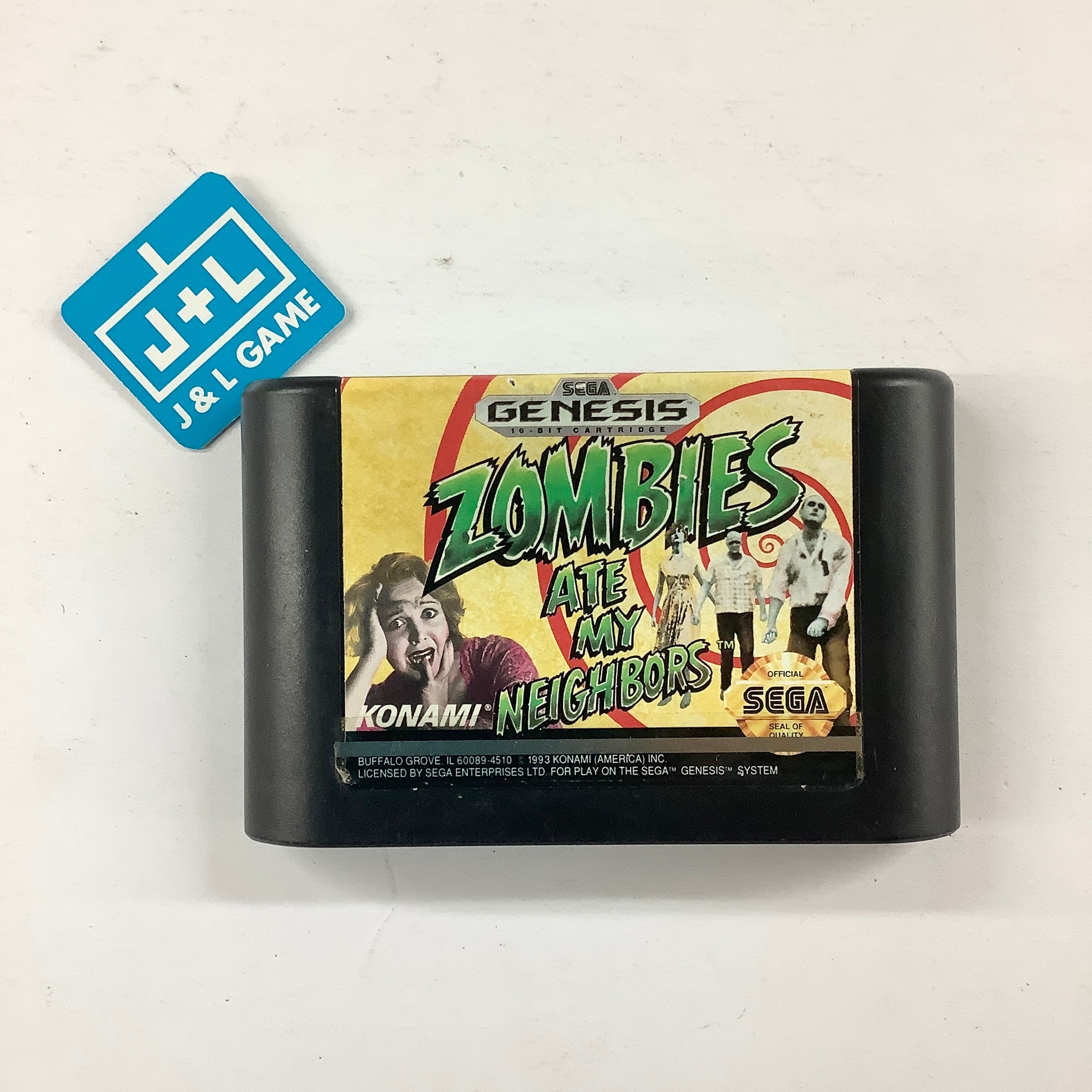 Zombies Ate My Neighbors - (SG) SEGA Genesis [Pre-Owned] Video Games Konami   