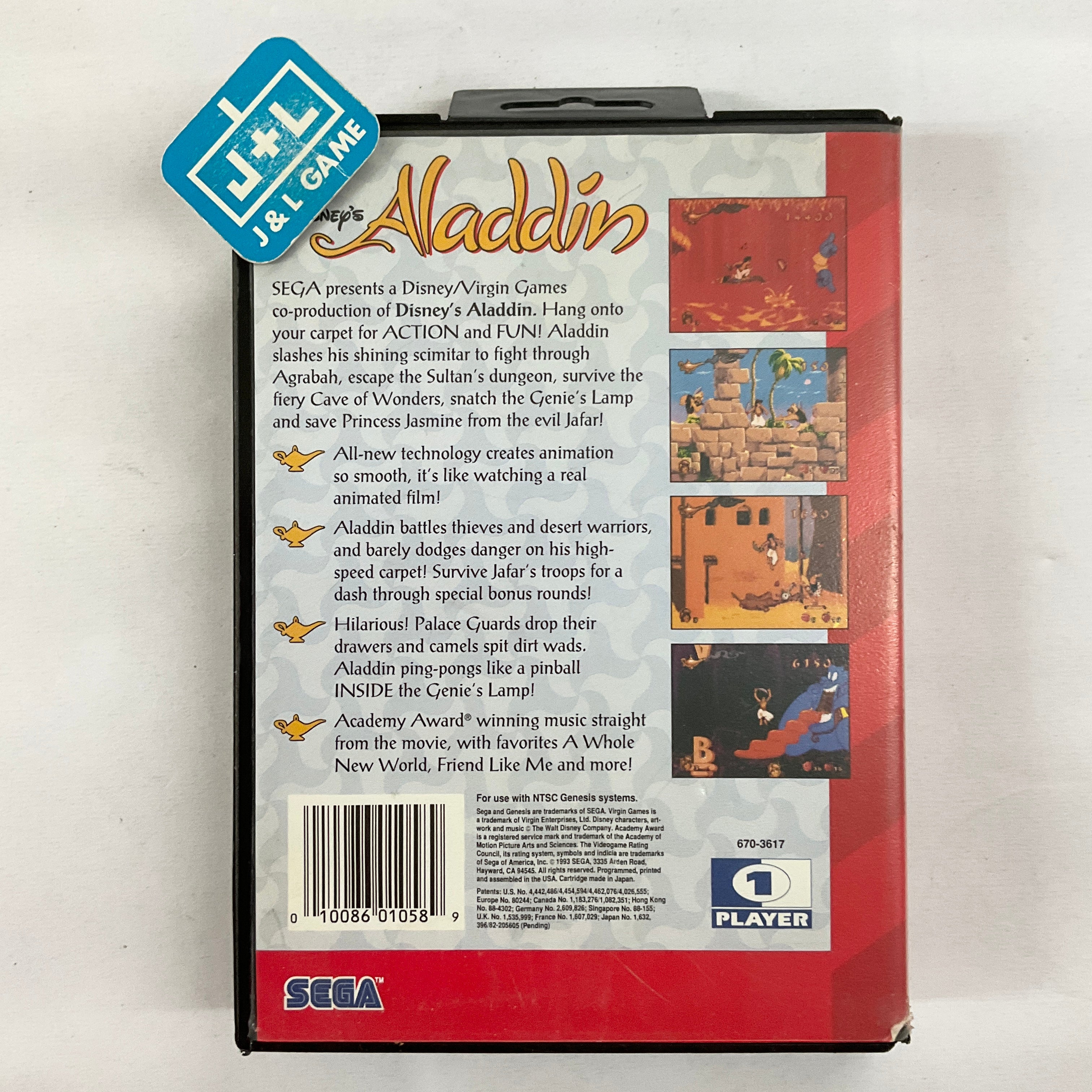 Disney's Aladdin - (SG) SEGA Genesis [Pre-Owned] Video Games Sega   