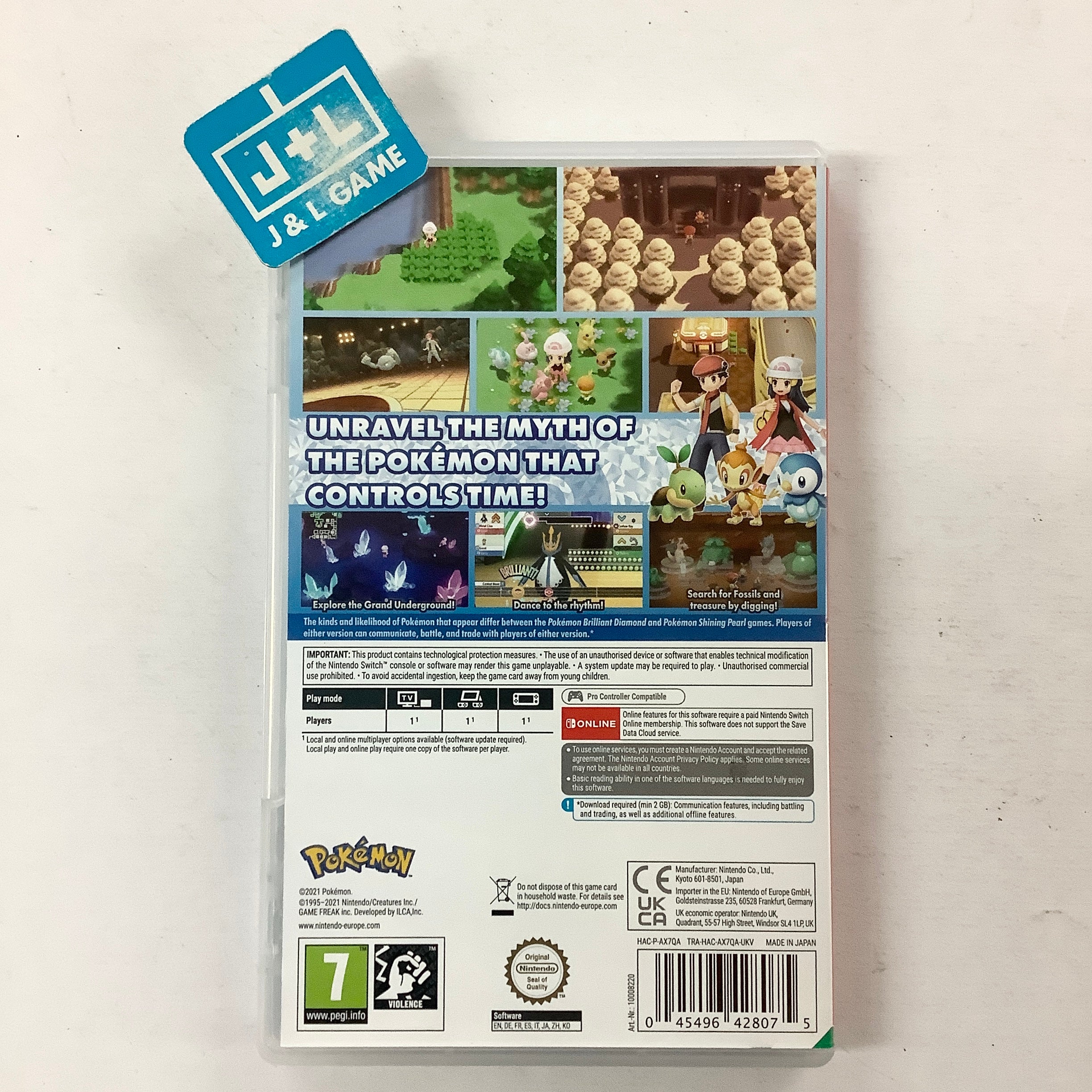 Pokemon Brilliant Diamond - (NSW) Nintendo Switch [Pre-Owned] (European Import) Video Games Nintendo   