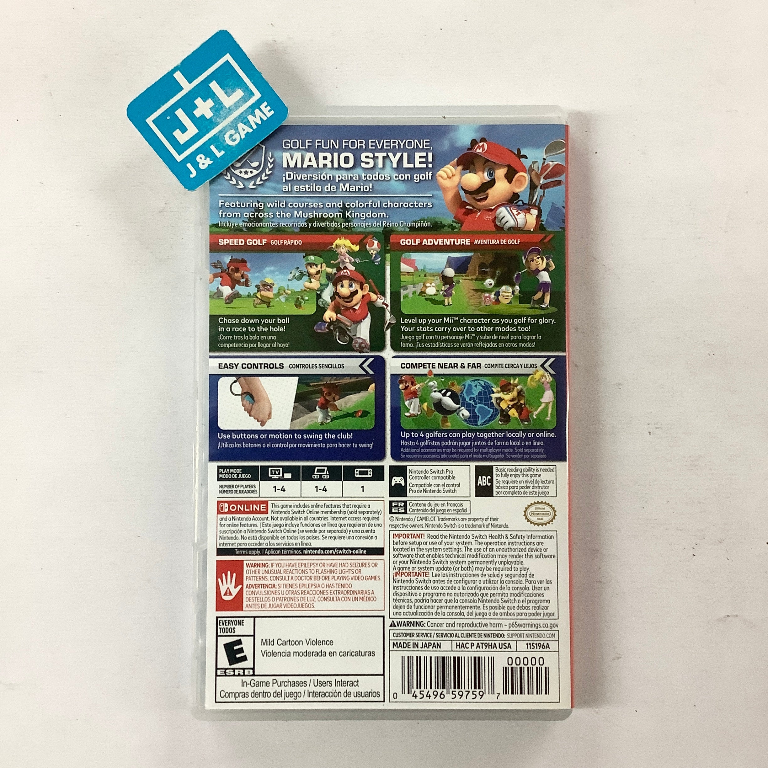 Mario Golf: Super Rush - (NSW) Nintendo Switch [Pre-Owned] Video Games Nintendo   