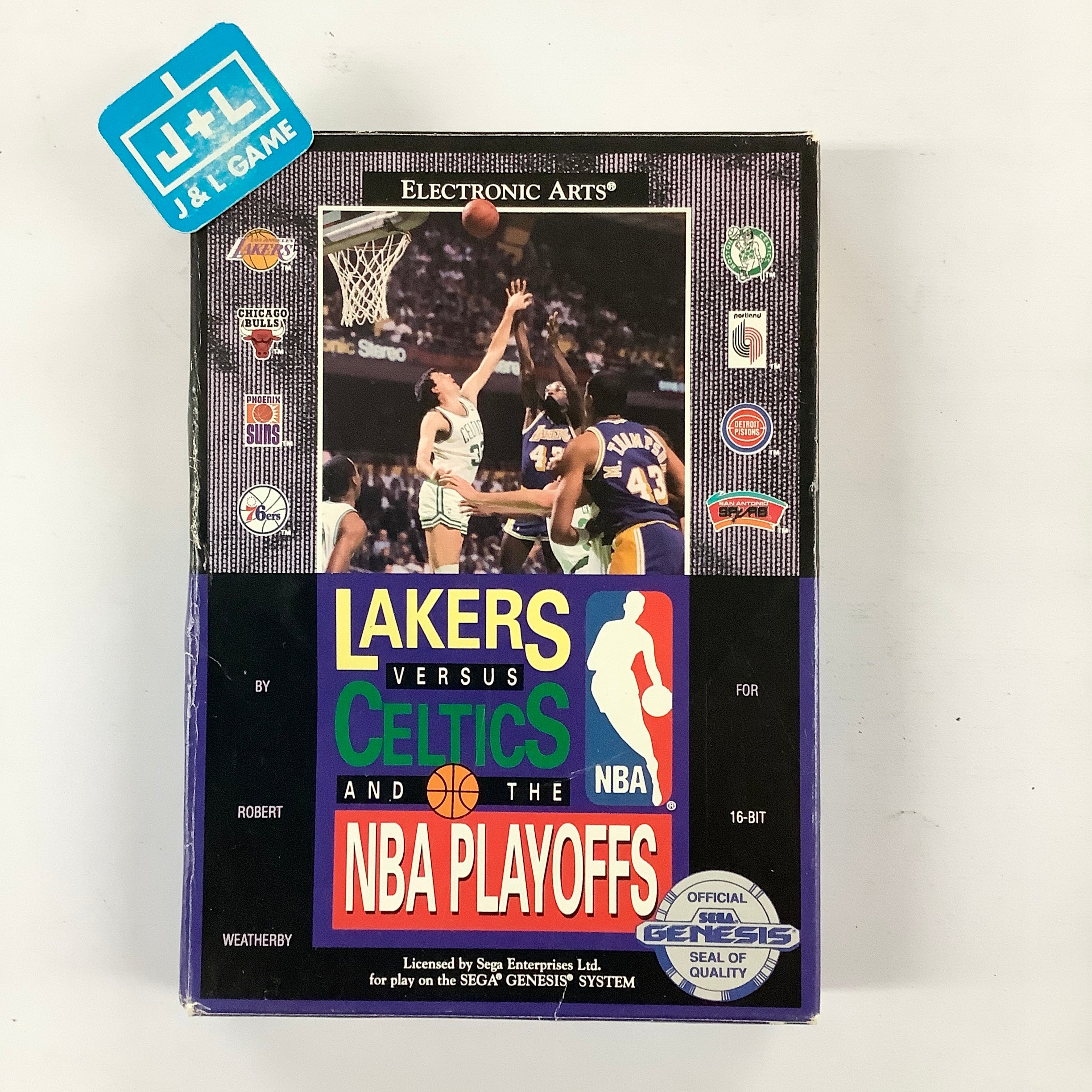 Lakers versus Celtics and the NBA Playoffs - (SG) SEGA Genesis [Pre-Owned] Video Games Electronic Arts   