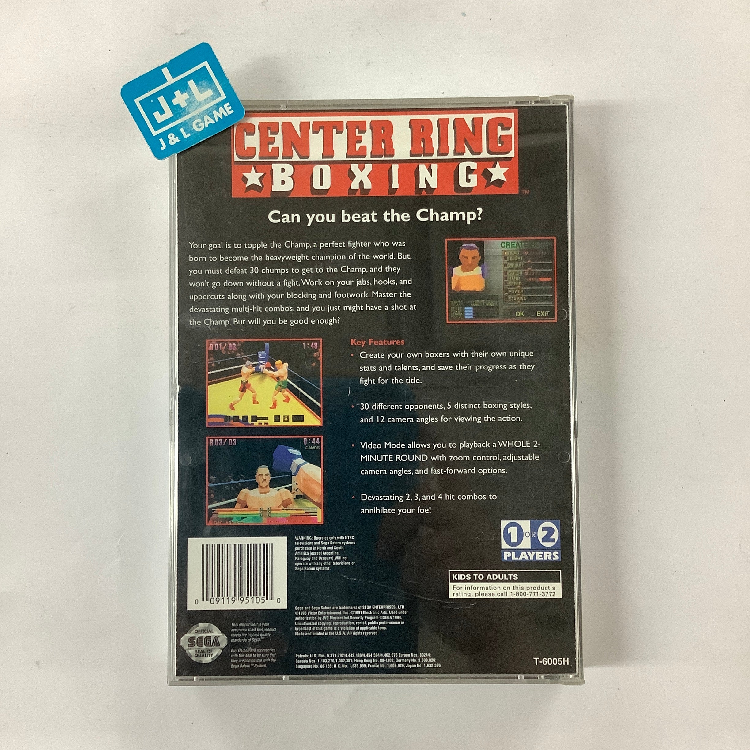 Center Ring Boxing - (SS) SEGA Saturn [Pre-Owned] Video Games JVC Digital Studios   