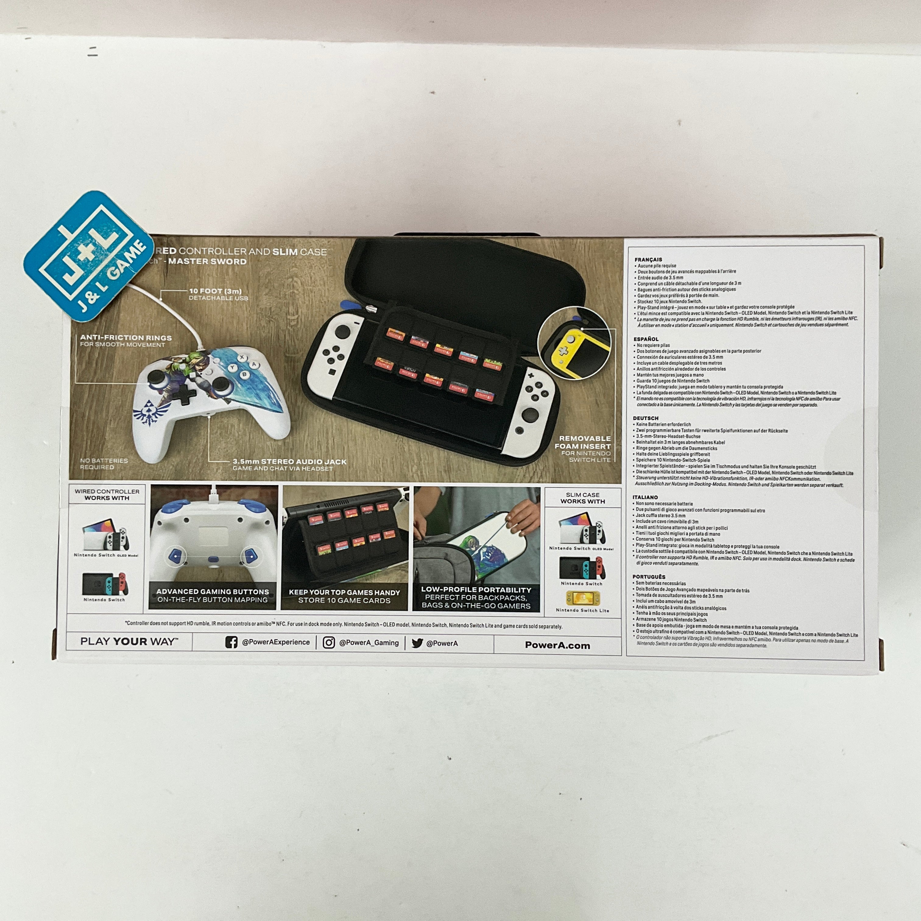 PowerA Enhanced Wired Controller and Slim Case (The Legend of Zelda) - (NSW) Nintendo Switch Video Games PowerA   