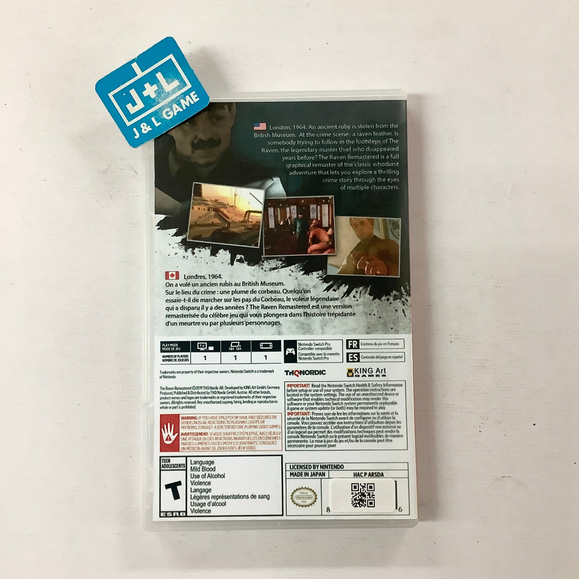 The Raven Remastered - (NSW) Nintendo Switch [Pre-Owned] Video Games THQ Nordic   