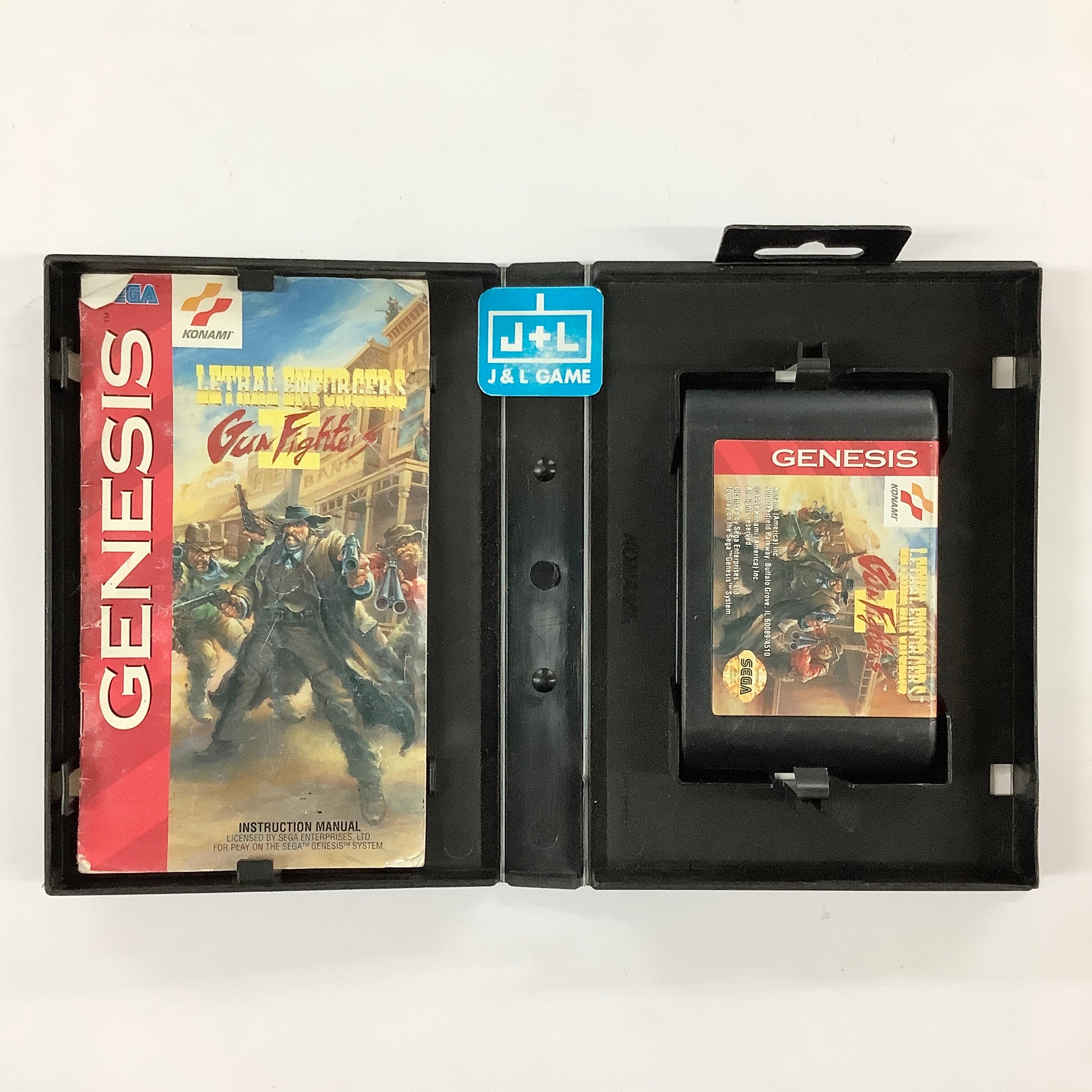 Lethal Enforcers II: Gun Fighters - (SG) SEGA Genesis [Pre-Owned] Video Games Konami   