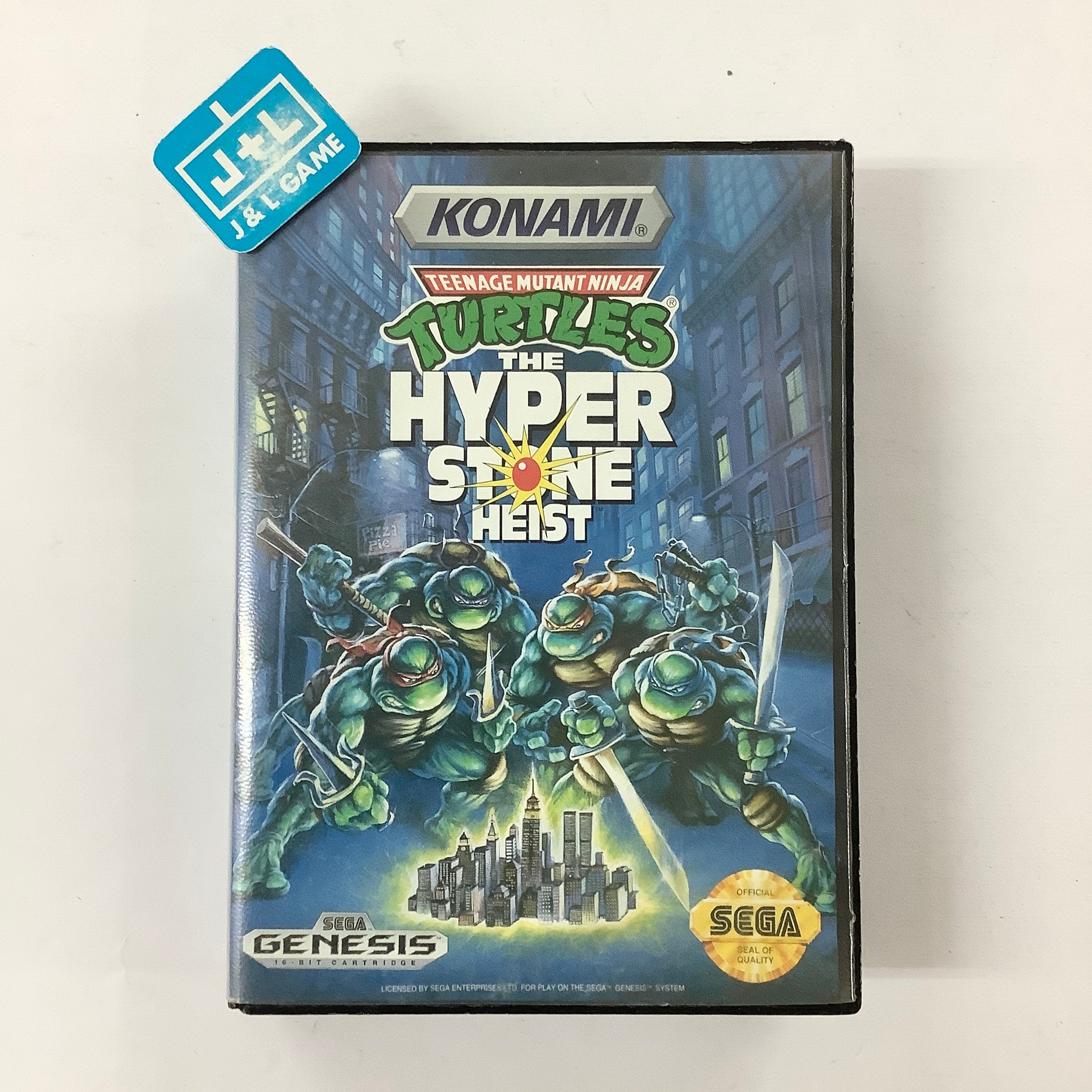 Teenage Mutant Ninja Turtles: The Hyperstone Heist - (SG) SEGA Genesis [Pre-Owned] Video Games Konami   