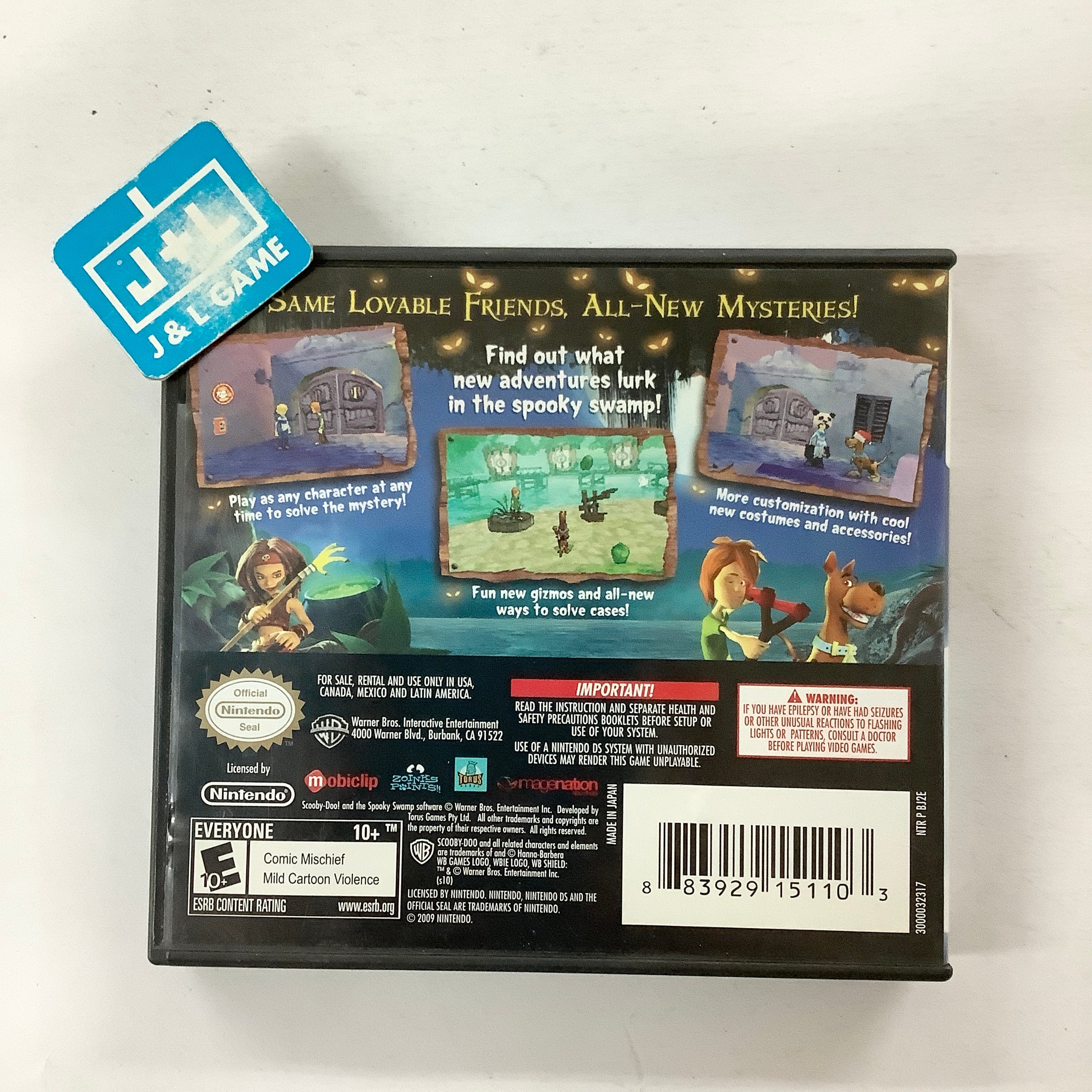 Scooby-Doo! and the Spooky Swamp - (NDS) Nintendo DS [Pre-Owned] Video Games Warner Bros. Interactive Entertainment   