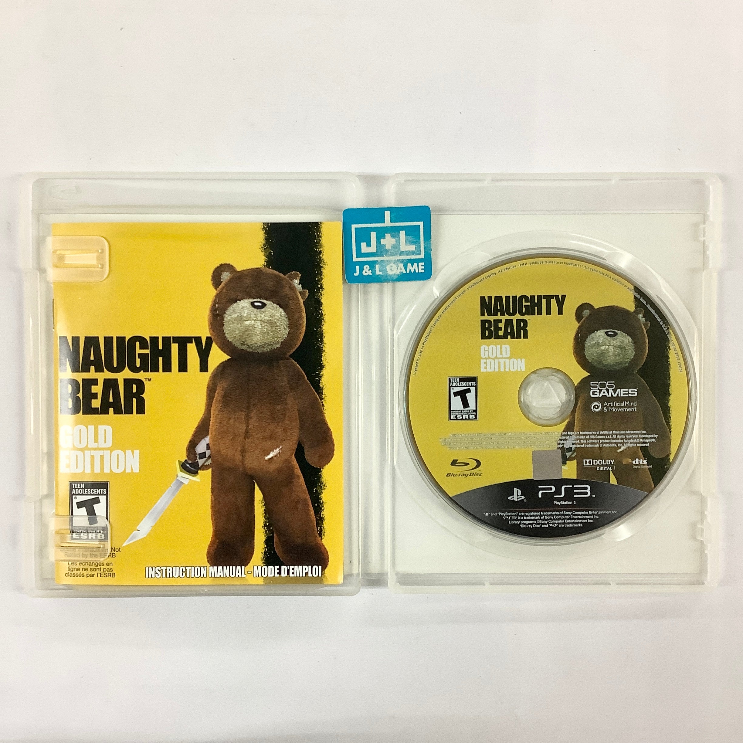 Naughty Bear (Gold Edition) - (PS3) PlayStation 3 [Pre-Owned] Video Games 505 Games   