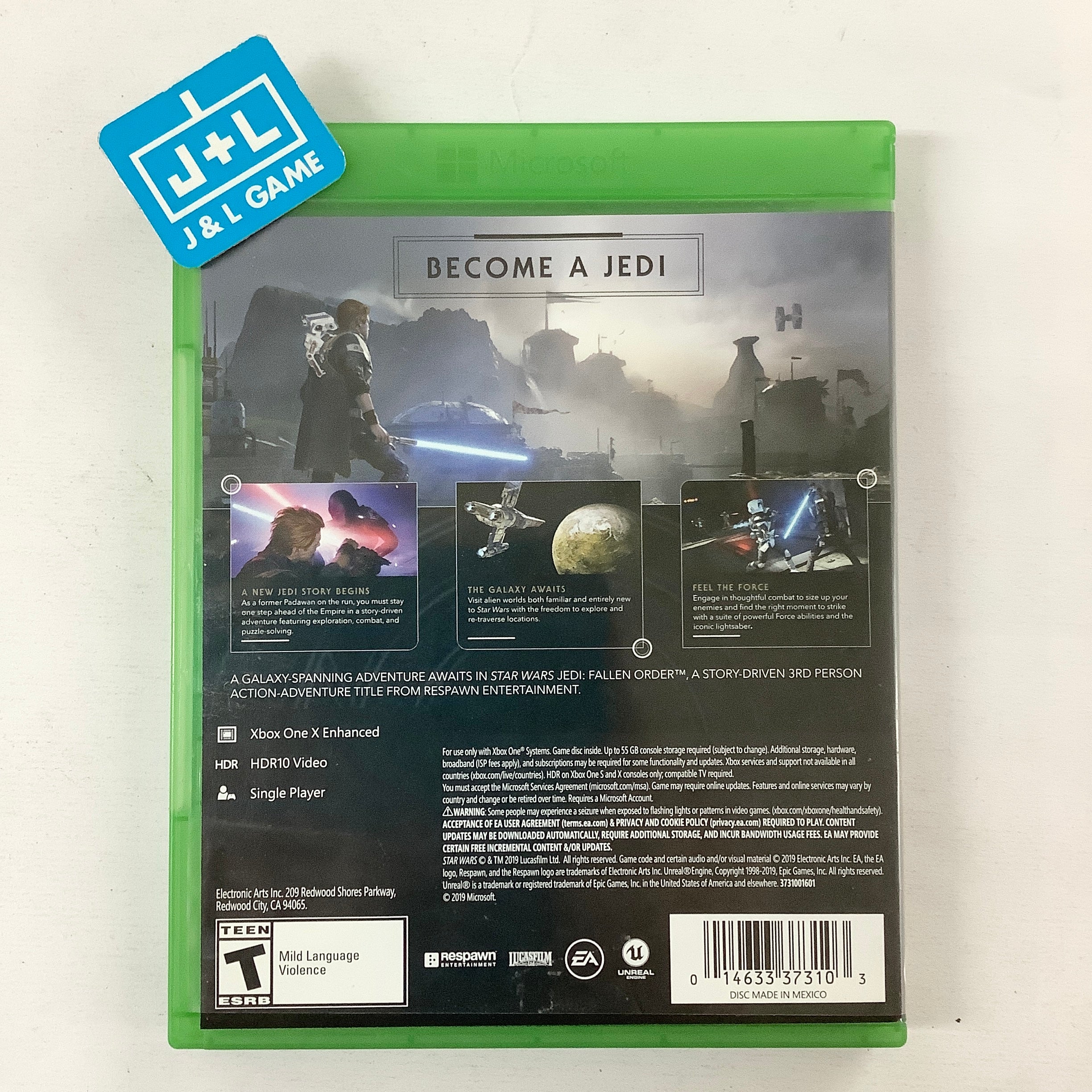 Star Wars Jedi: Fallen Order - (XB1) Xbox One [Pre-Owned] Video Games Electronic Arts   