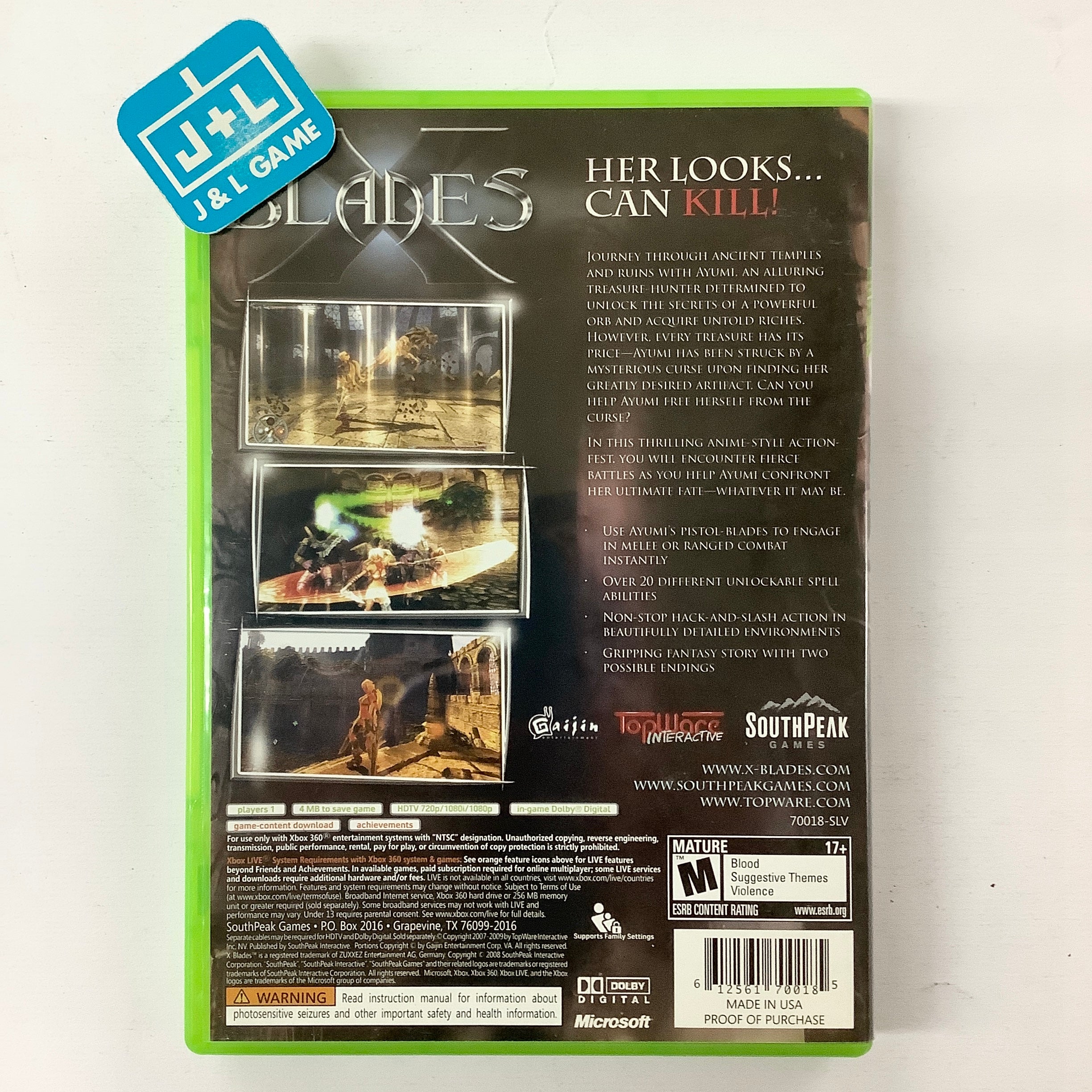 X-Blades - Xbox 360 [Pre-Owned] Video Games SouthPeak Games   