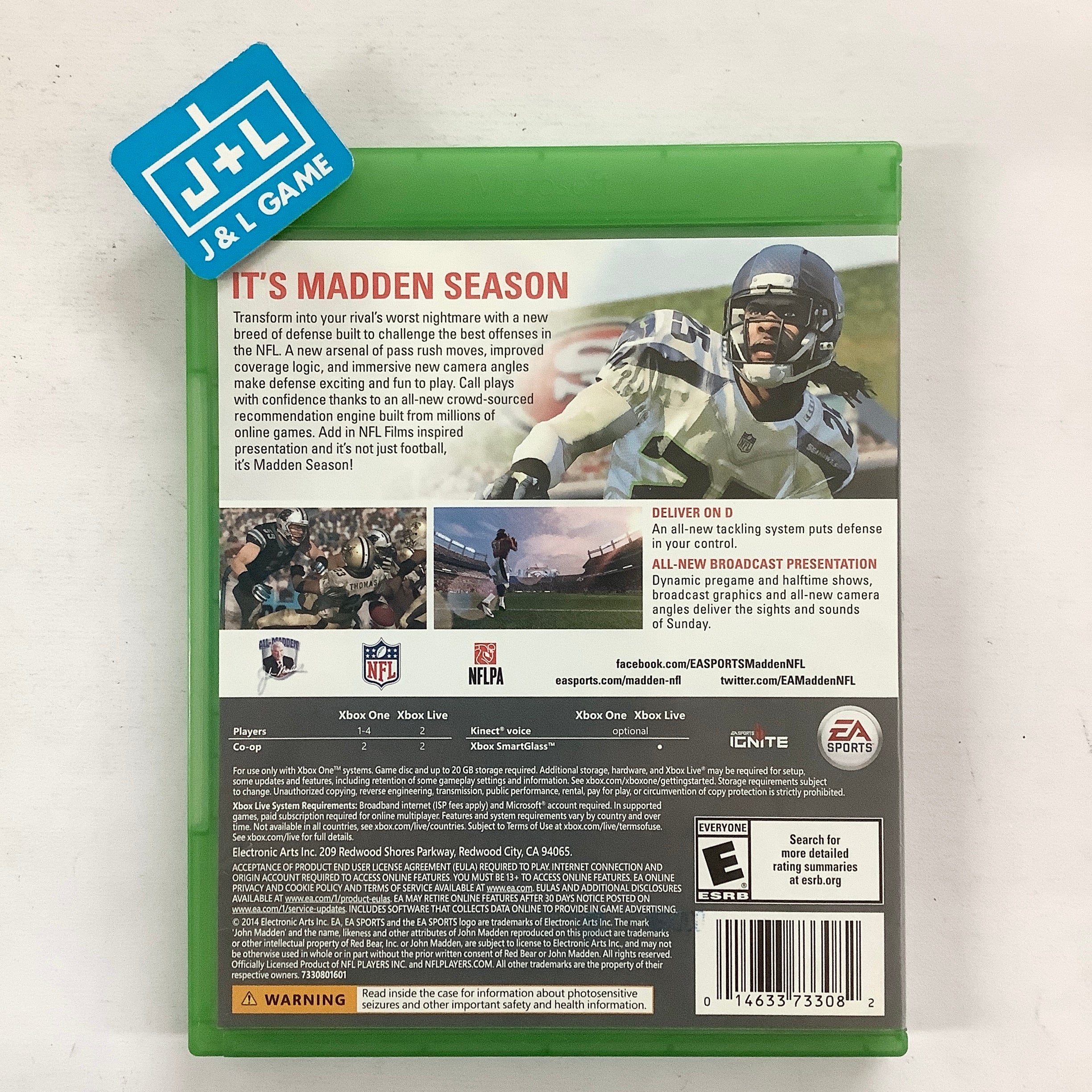 Madden NFL 15 - (XB1) Xbox One [Pre-Owned] Video Games Electronic Arts   