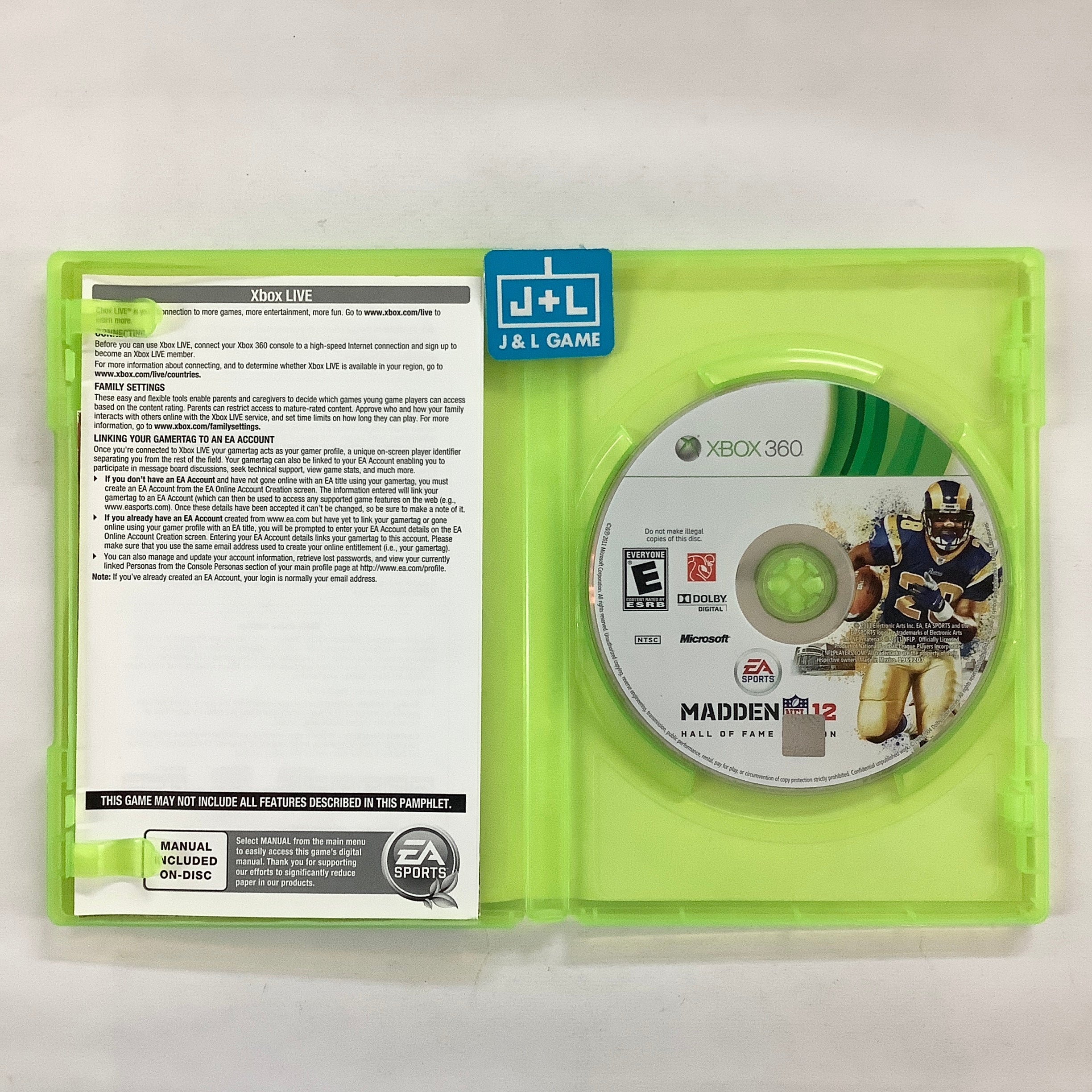 Madden NFL 12 (Hall of Fame Edition) - Xbox 360 [Pre-Owned] Video Games EA Sports   