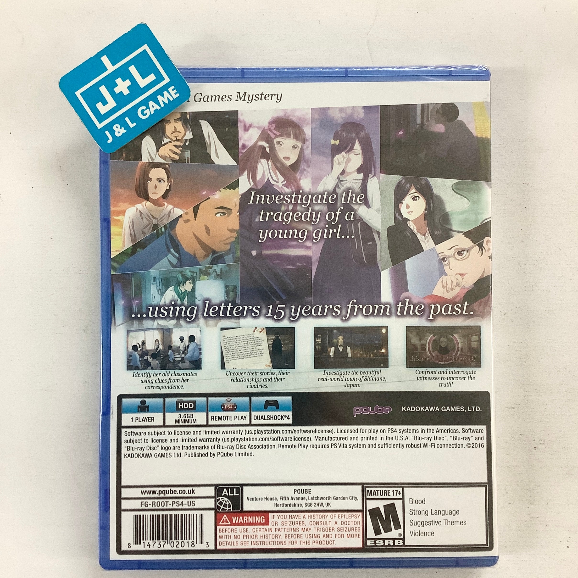 Root Letter - (PS4) PlayStation 4 Video Games PQube   