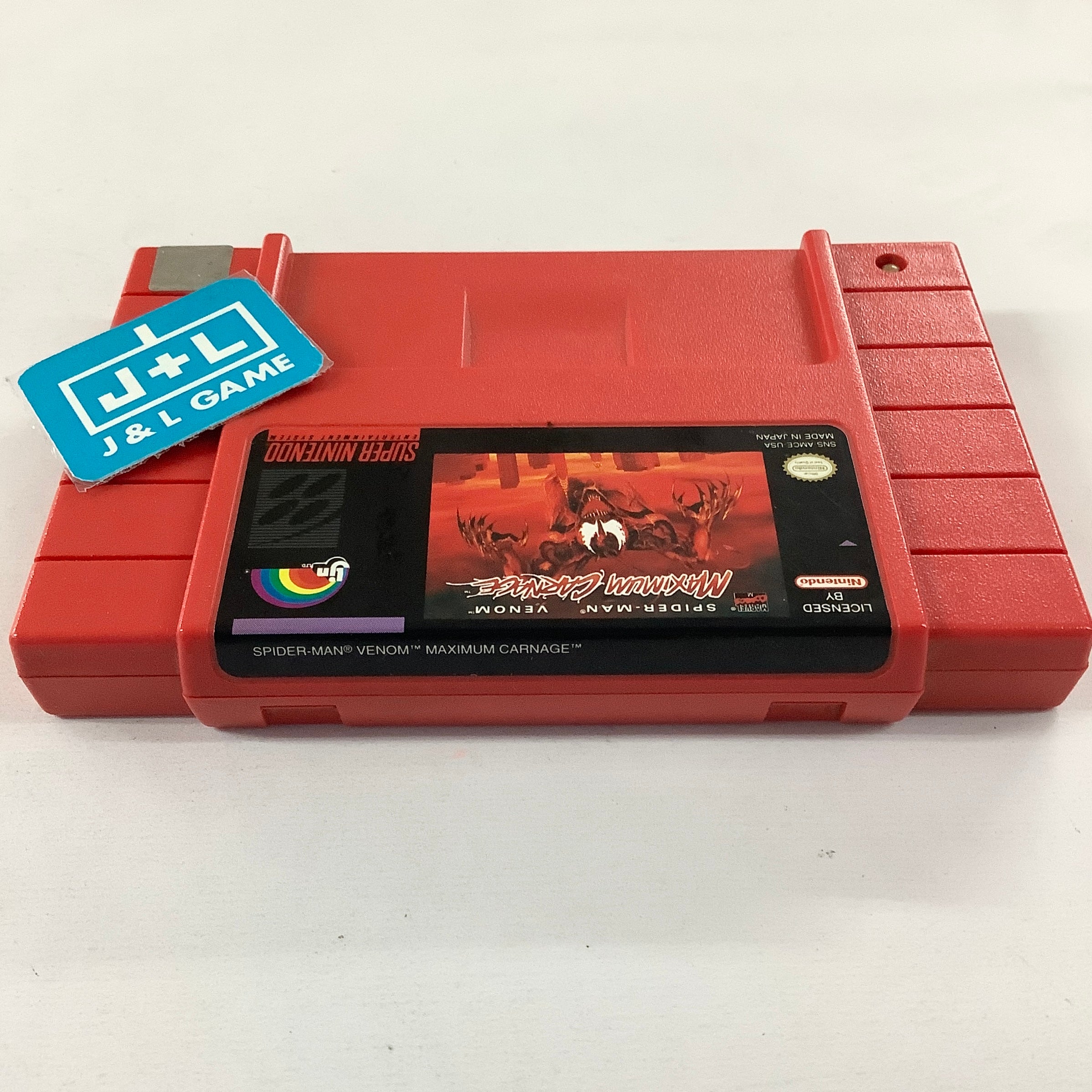 Spider-Man & Venom: Maximum Carnage (Red) - (SNES) Super Nintendo [Pre-Owned] Video Games LJN Ltd.   