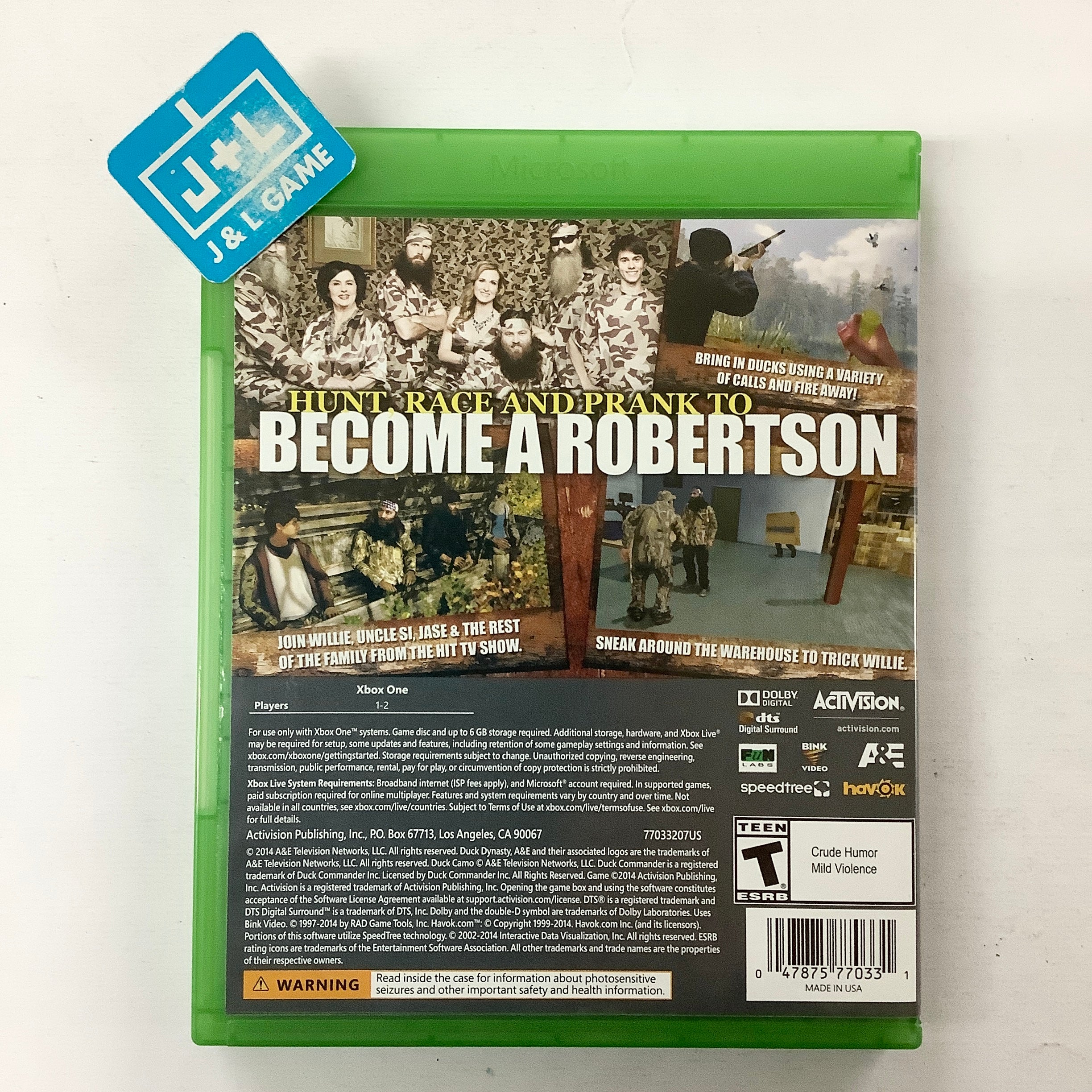 Duck Dynasty - (XB1) Xbox One [Pre-Owned] Video Games ACTIVISION   