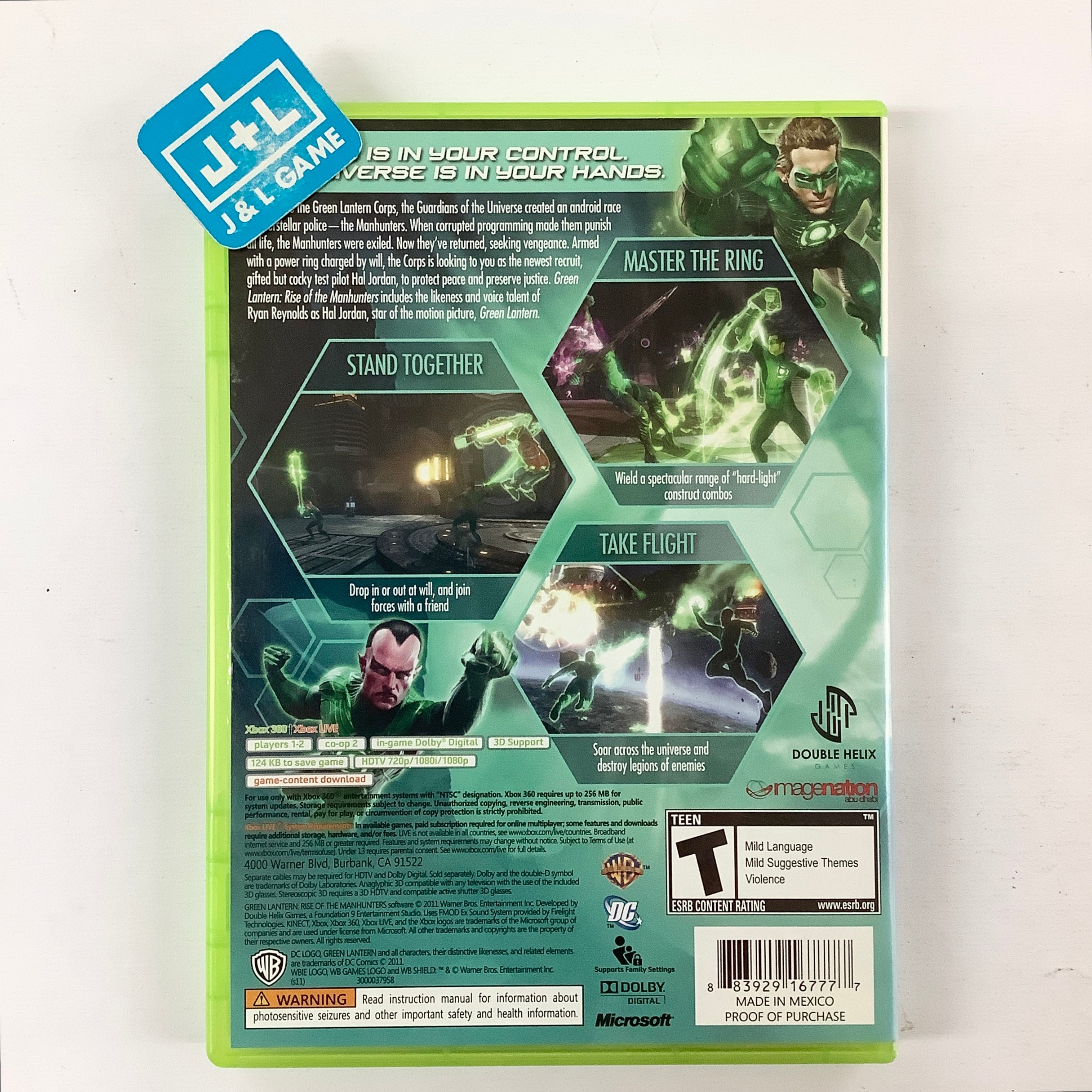 Green Lantern: Rise of the Manhunters - Xbox 360 [Pre-Owned] Video Games Warner Bros. Interactive Entertainment   