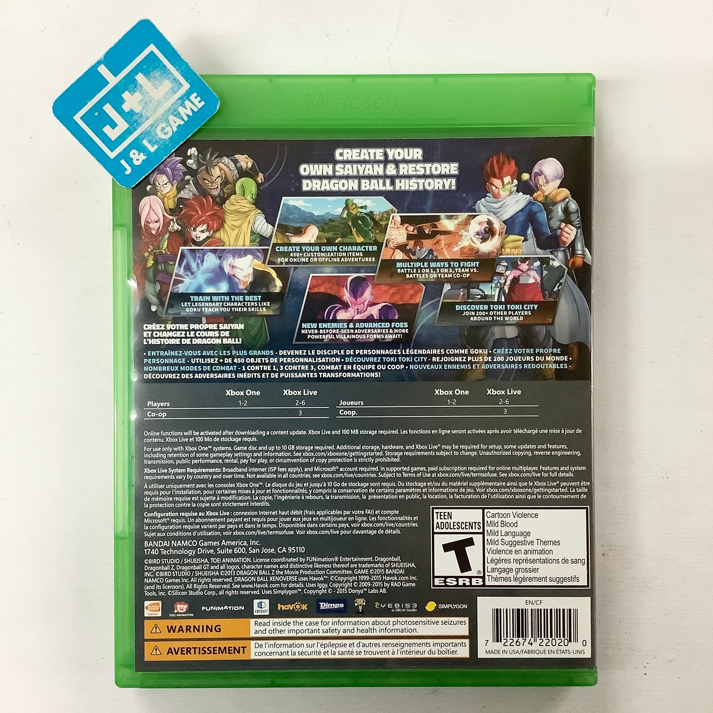 Dragon Ball: Xenoverse - (XB1) Xbox One [Pre-Owned] Video Games BANDAI NAMCO Entertainment   